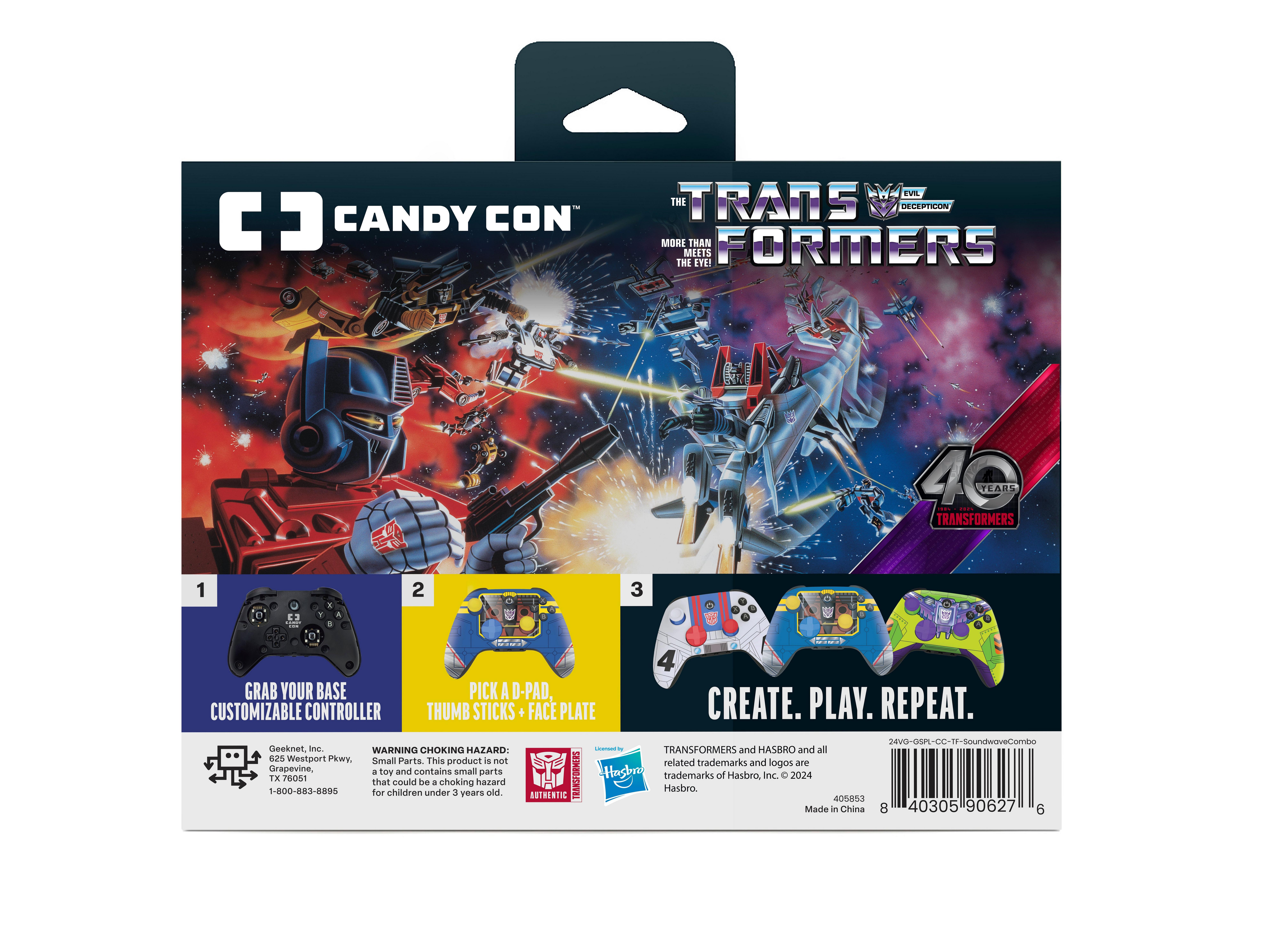 CANDY CON Transformers Combo Pack Licensed Controller Kit GameStop Exclusive Transformers Soundwave