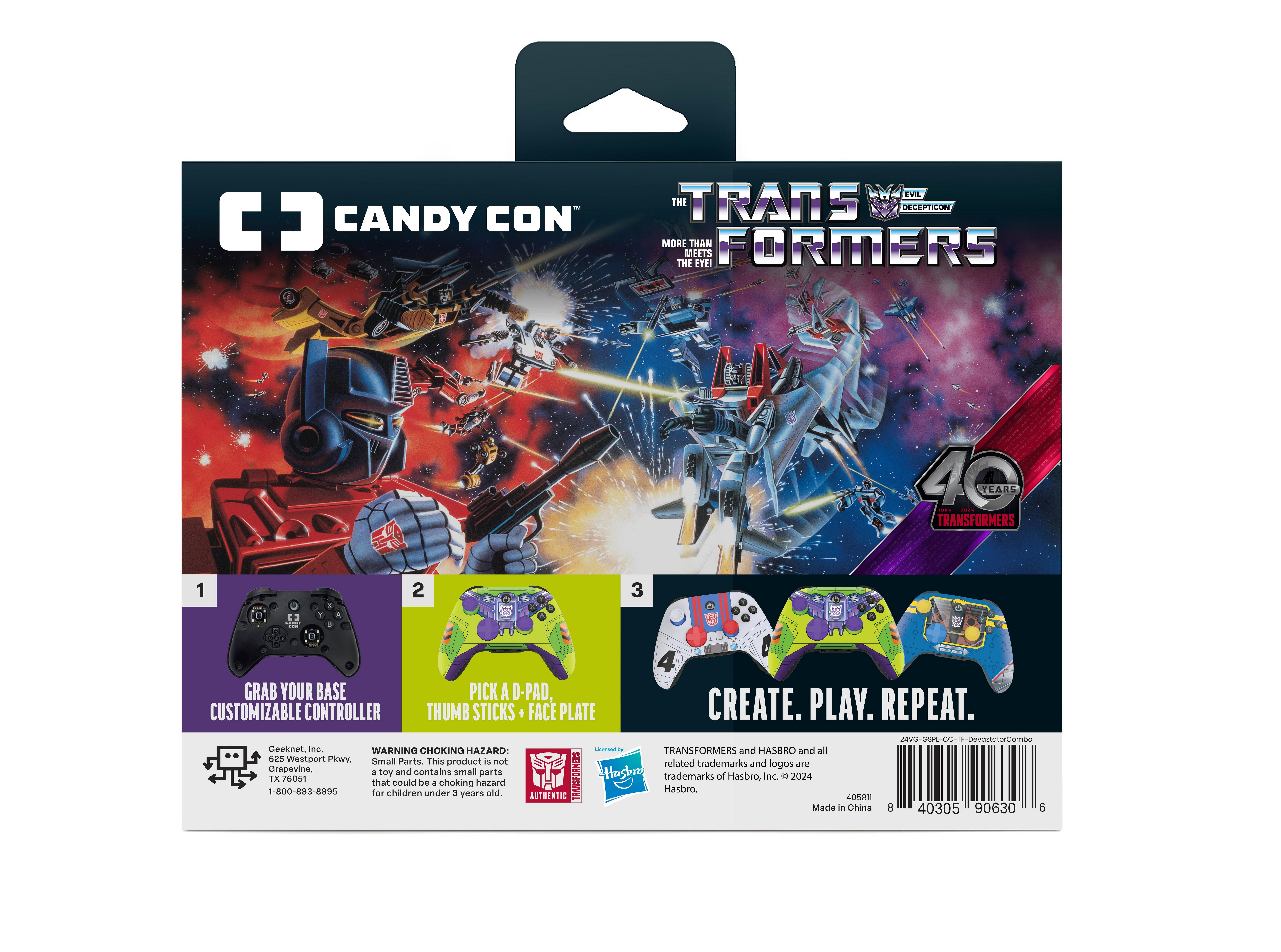 CANDY CON Transformers Combo Pack Licensed Controller Kit GameStop Exclusive Transformers Devastator