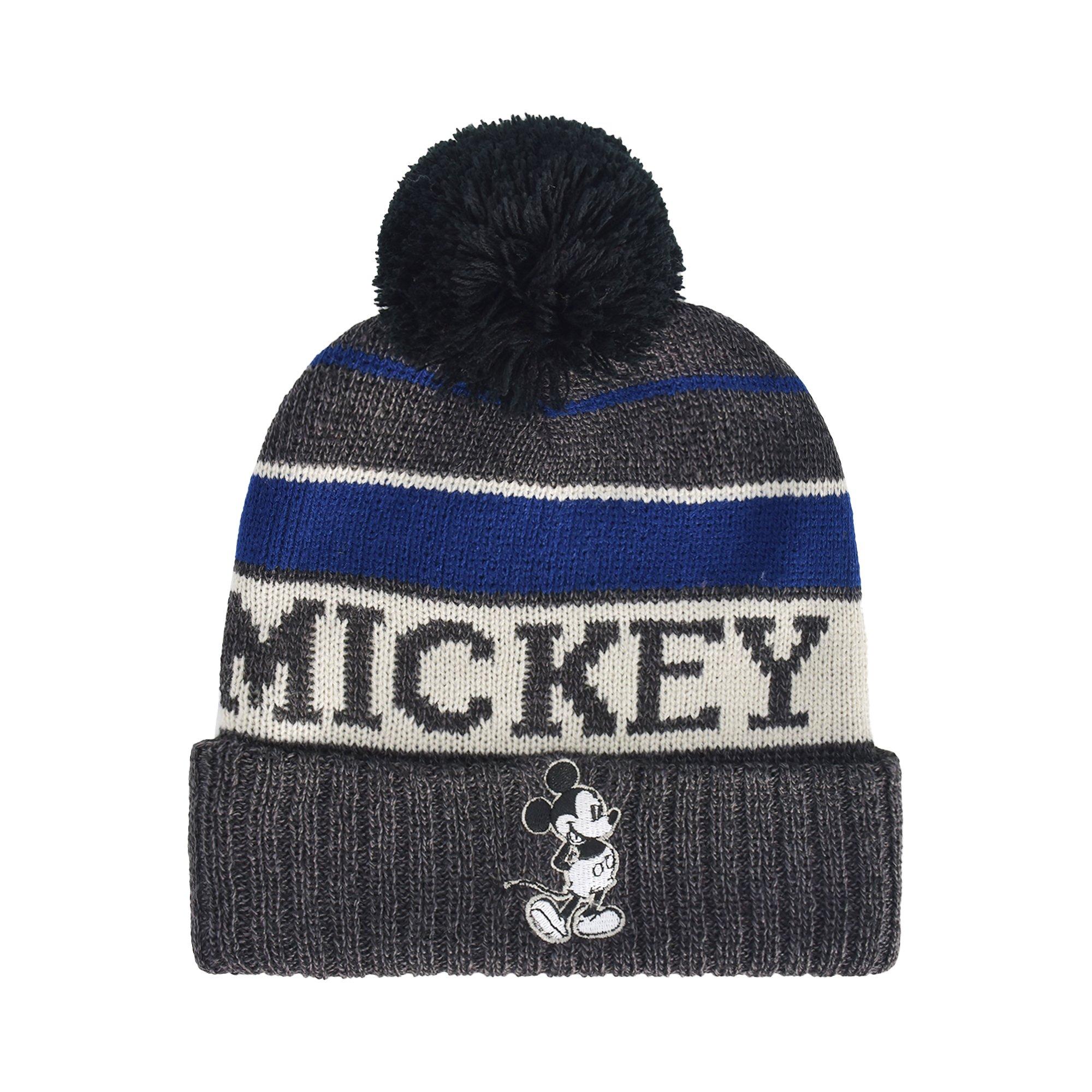 Mickey Mouse Stripped Cuff Beanie