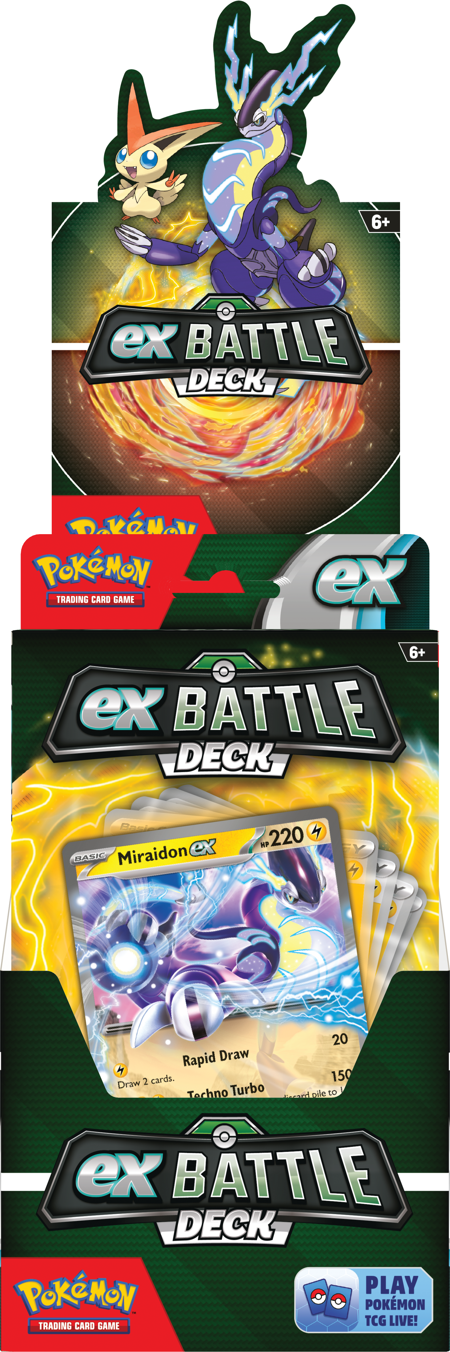 Pokemon Trading Card Game Victini or Miraidon ex Battle Deck (Styles May Vary