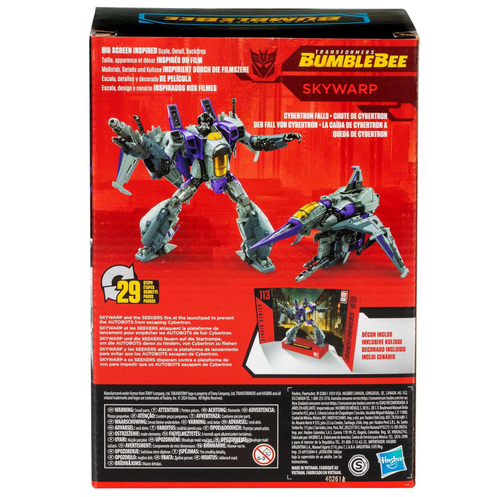 Hasbro Transformers Toys Studio Series Transformers: The Movie Bumblebee Skywarp 6.5-in Action Figure