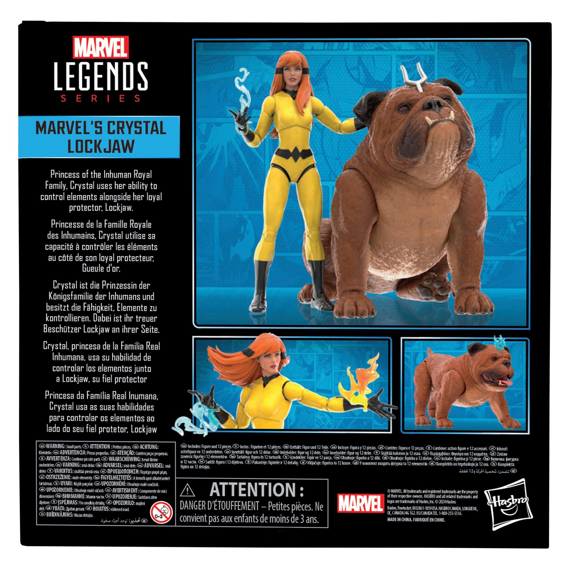 セール 一番安い Marvel's Legends Marvel Hasbro Crystal Figure Lockjaw and アメコミ
