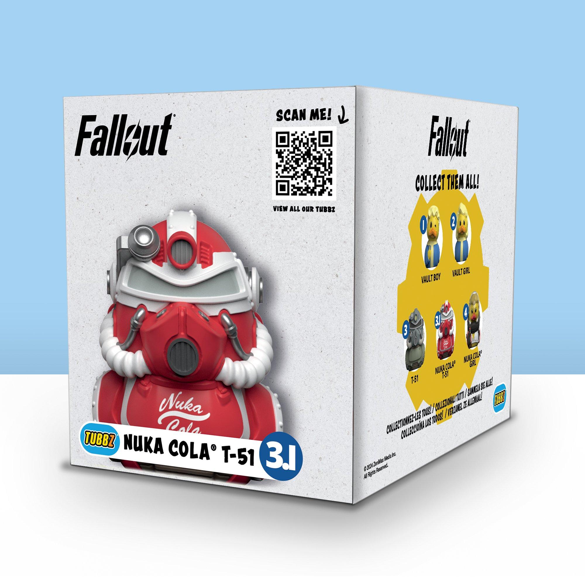 Tubbz Fallout Nuka Cola T-51 Armor 3.54-in Rubber Duck Figure Boxed Tubbz Edition