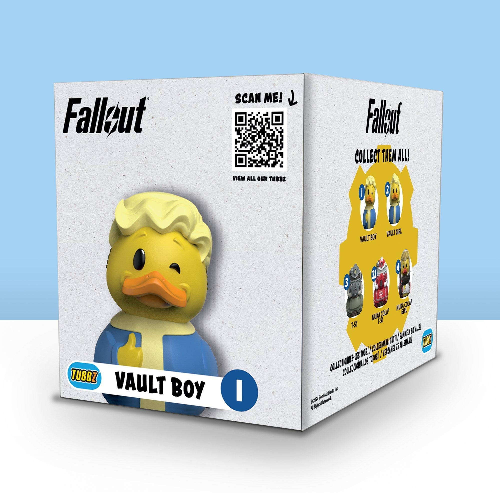 Tubbz Fallout Vault Boy 3.54-in Rubber Duck Figure Boxed Tubbz Edition