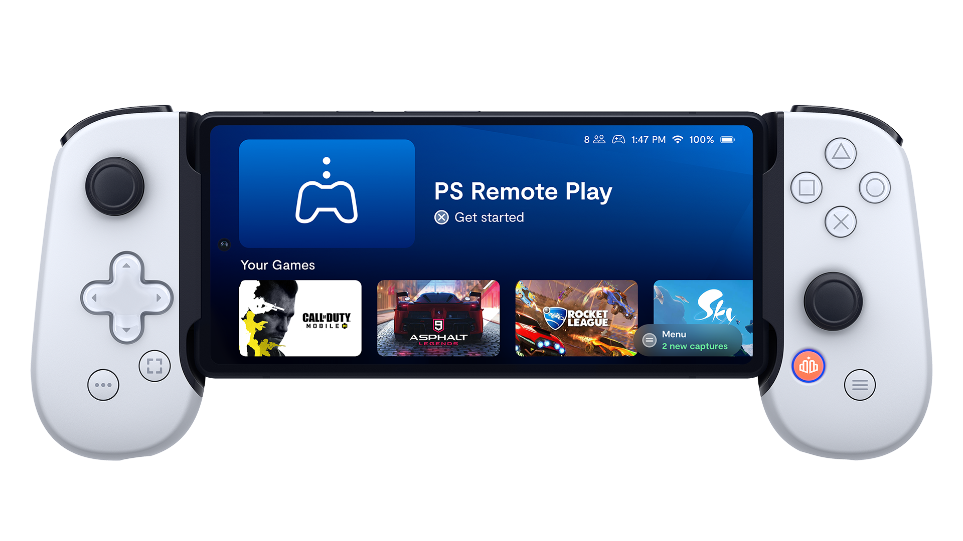 Backbone One Mobile Gaming Controller for Android and iPhone 15 (USB-C) - PlayStation Edition