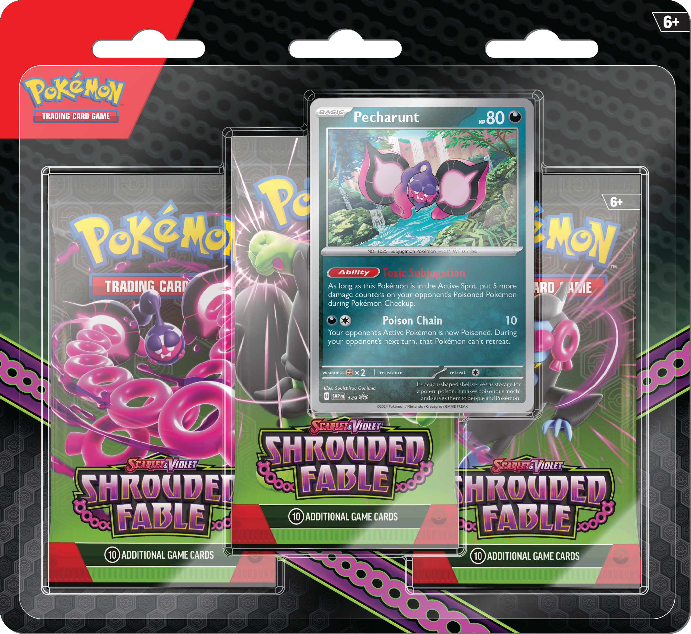 Pokemon Trading Card Game: Scarlet and Violet Shrouded Fable 3-Pack Blister