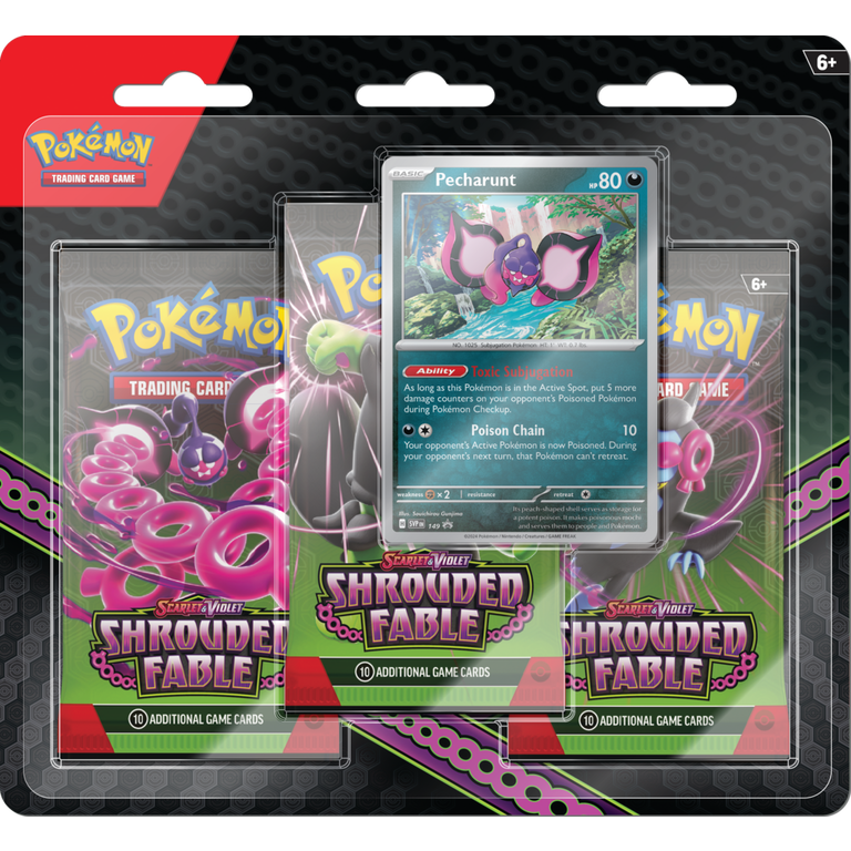 pokemon 3 card pack box POKÉMON TCG Scarlet & Violet: Destined Rivals 3 Pack Blister (assorted main image 1
