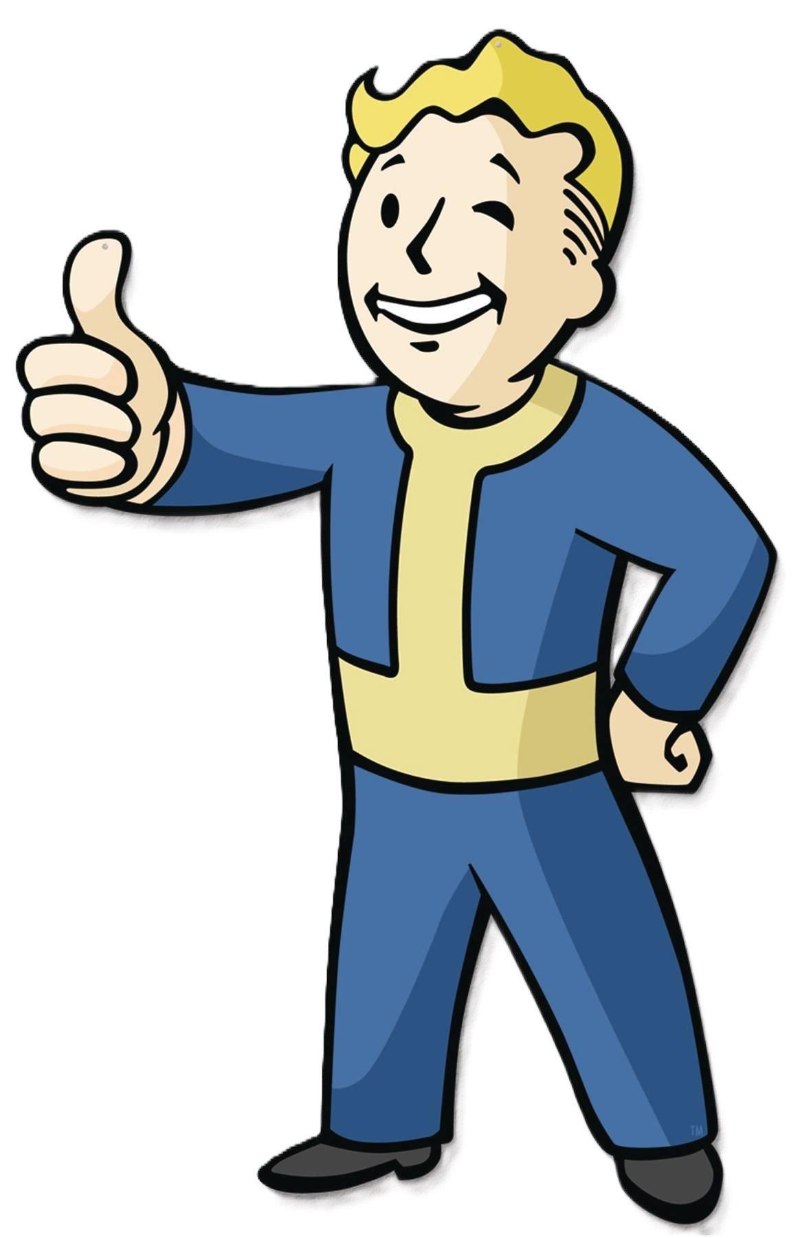Fallout Vault Boy Die-Cut 10 x 6-in Metal Sign PX Previews