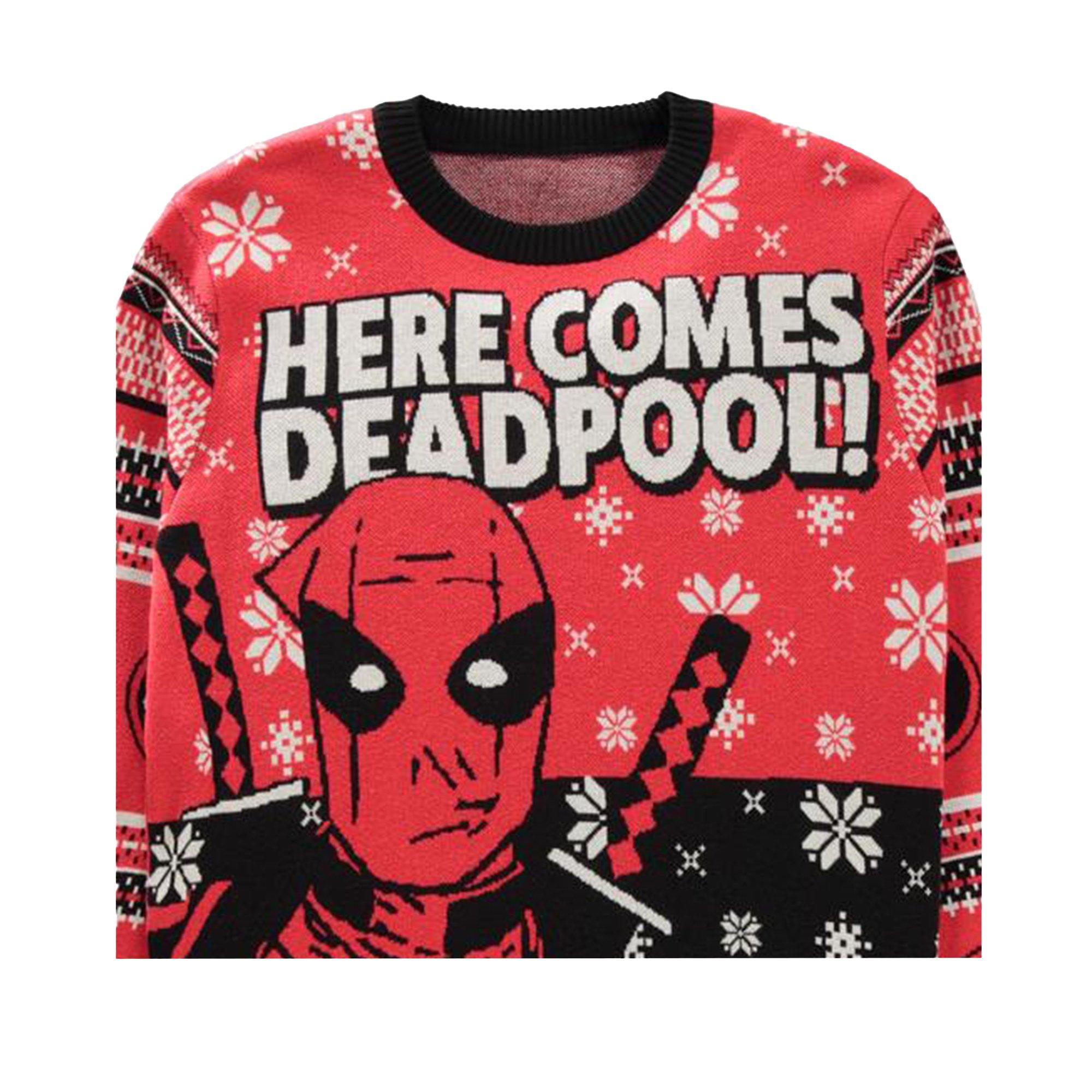 Geeknet Marvel Deadpool Holiday Sweater GameStop Exclusive