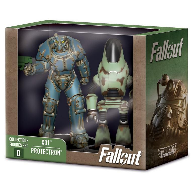 Fallout X01 and Protectron (Build-A-Figure -Deathclaw) 3-in