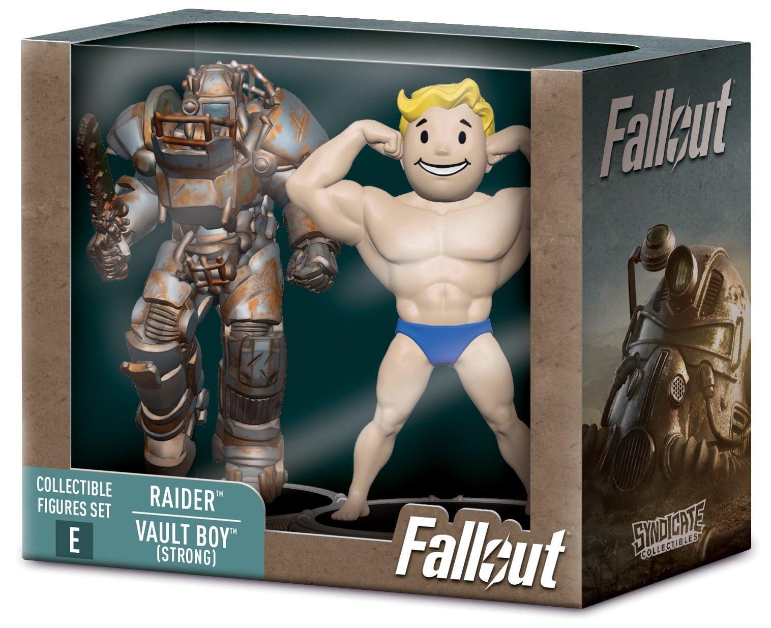Fallout Raider and Vault Boy (Strong) (Build-A-Figure -Deathclaw) 3-in Action Figure Set
