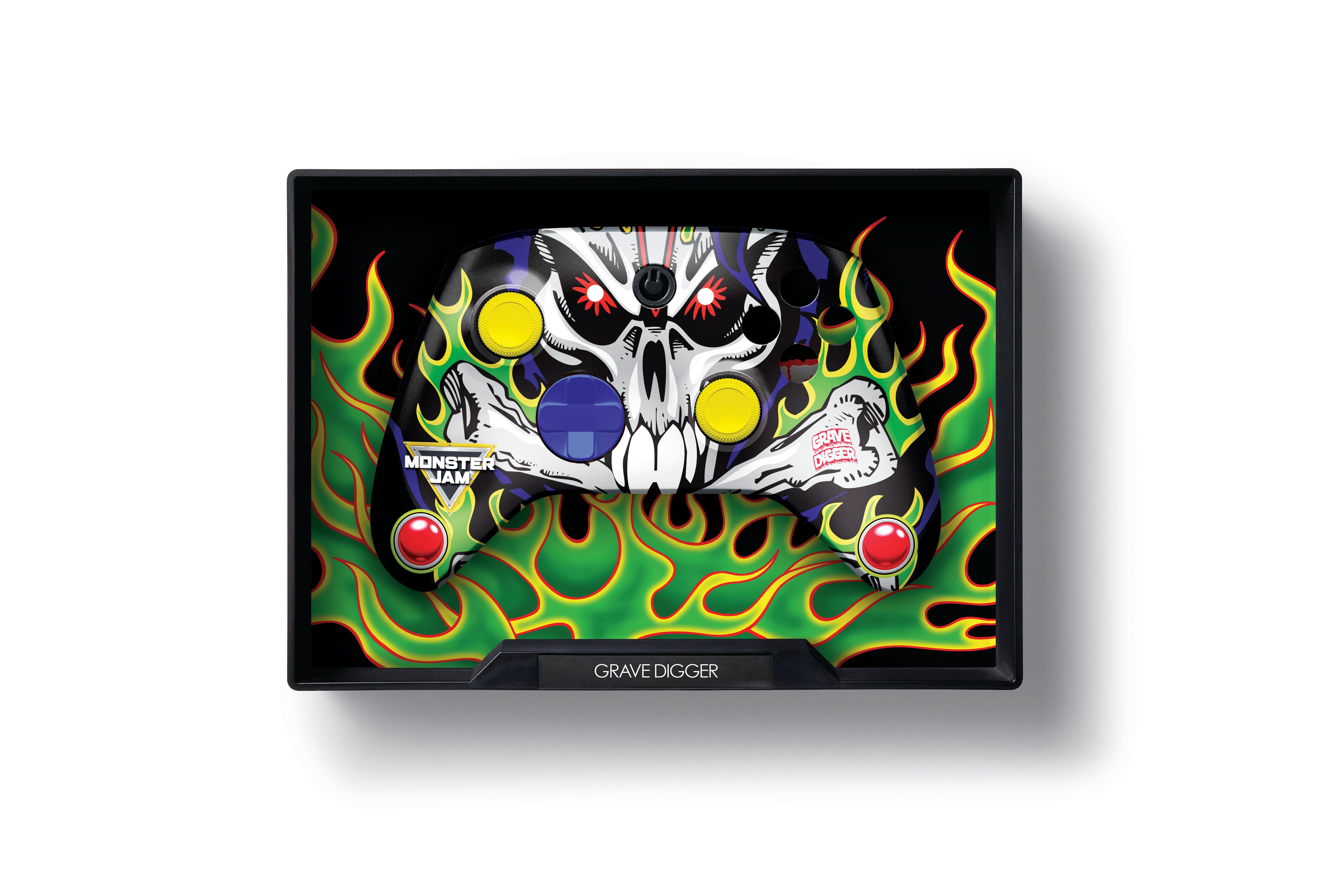 CANDY CON Monster Jam Controller Kit Framed Edition - Grave Digger GameStop Exclusive