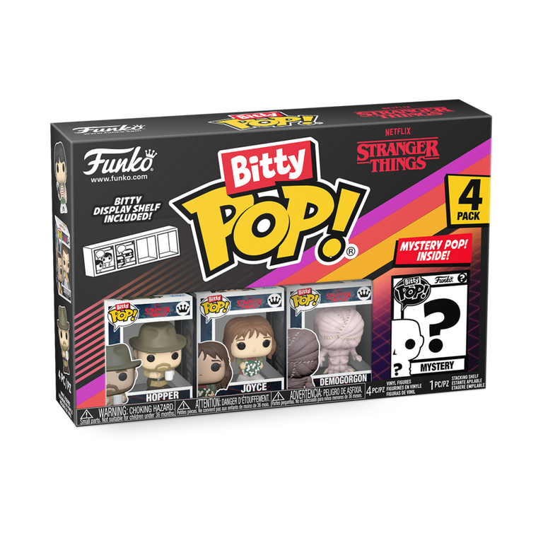 Funko Bitty POP! Stranger Things Vinyl Figure Set 4-Pack (Hopper