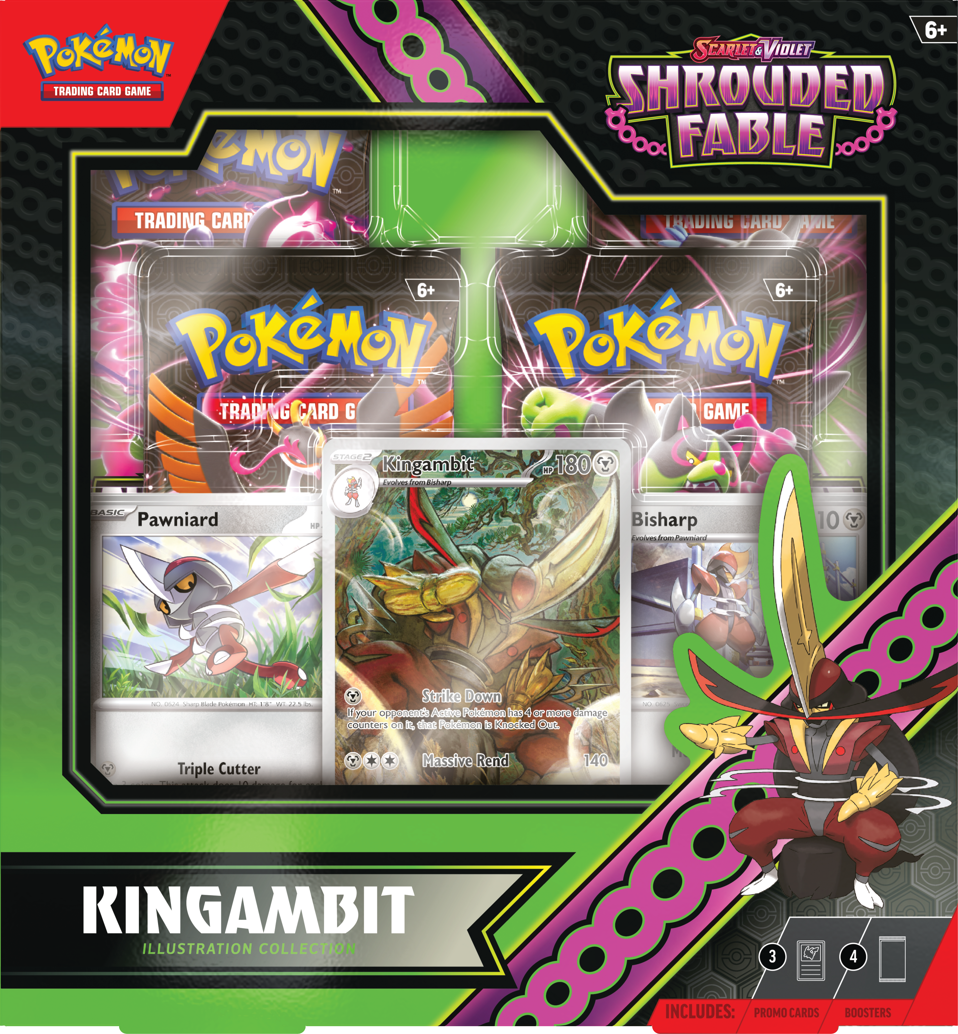 Pokemon Trading Card Game: Scarlet and Violet Shrouded Fable Kingambit Illustration Collection