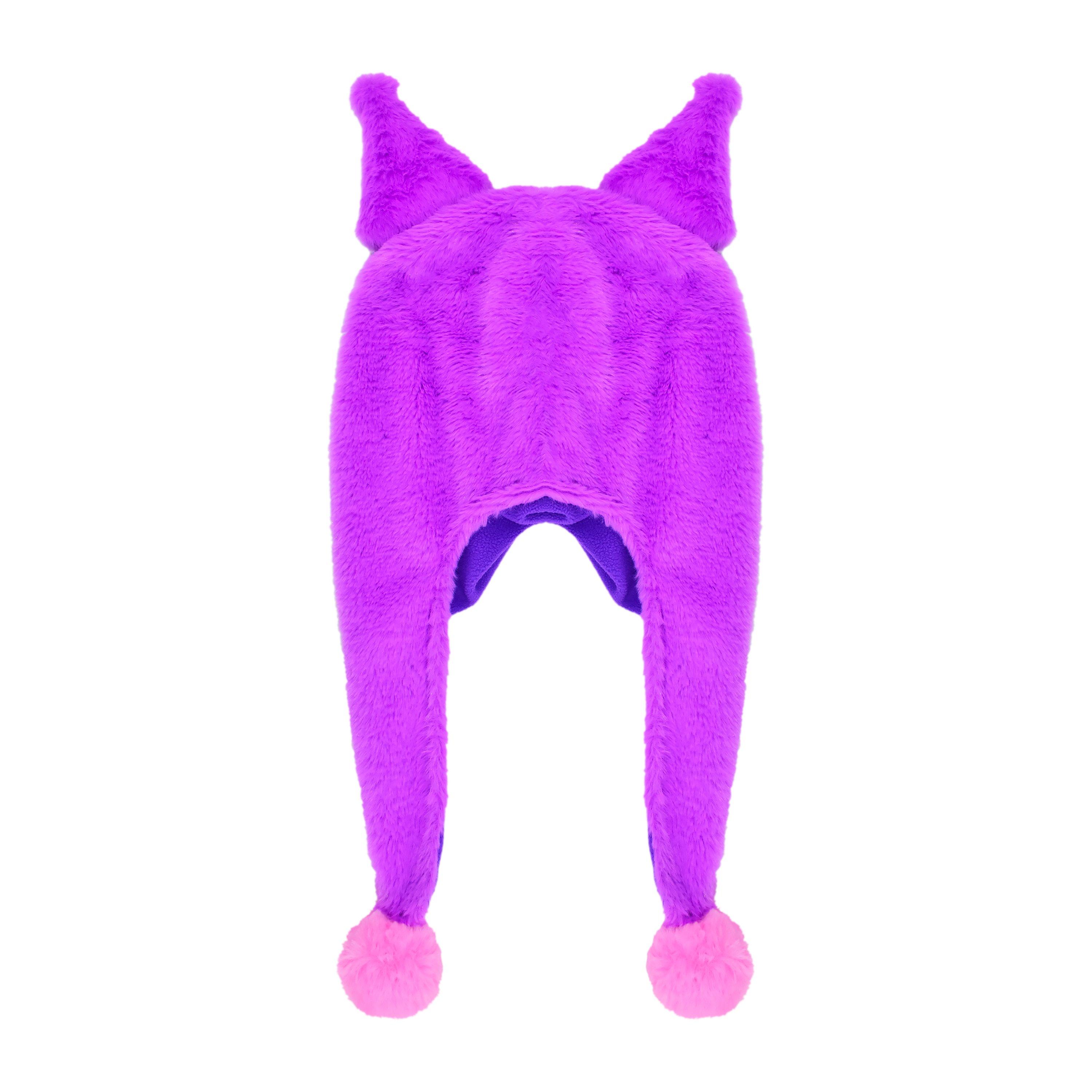 Sanrio Kuromi Pastel Fuzzy Pom Pom Beanie Laplander