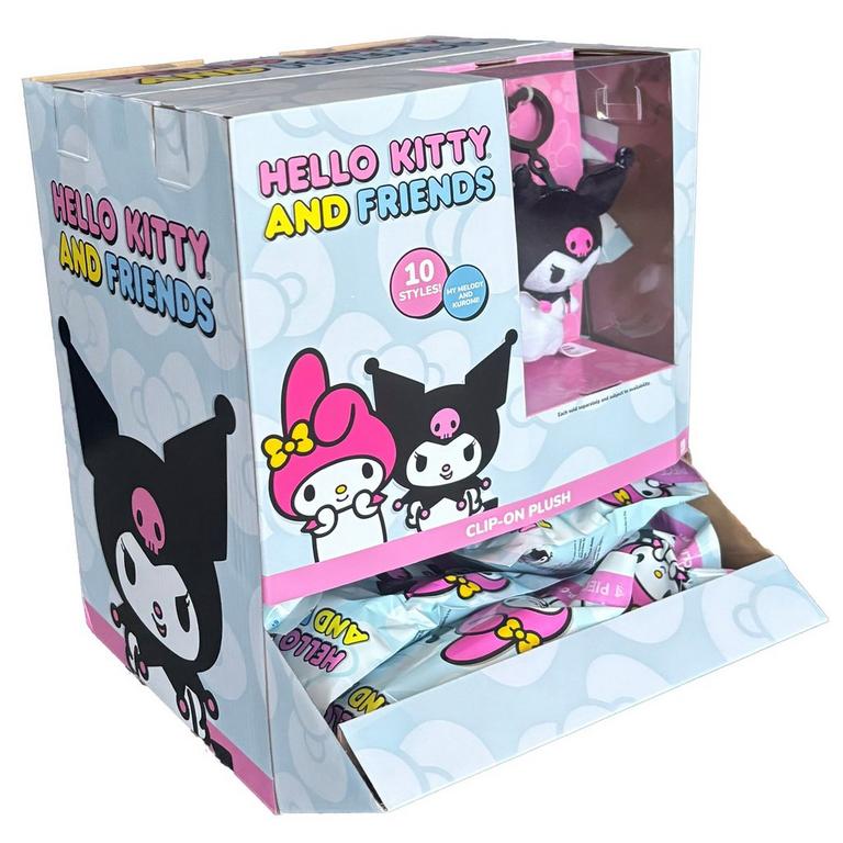 Hello Kitty My Melody Kuromi 3.5-in Clip-on Plush (Styles May Vary