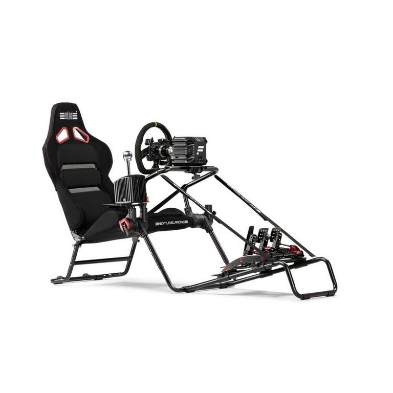 Siège De Simulation Next Level Racing GT Lite - Noir Et Rouge - Réglable Jusqu'à 176 Cm