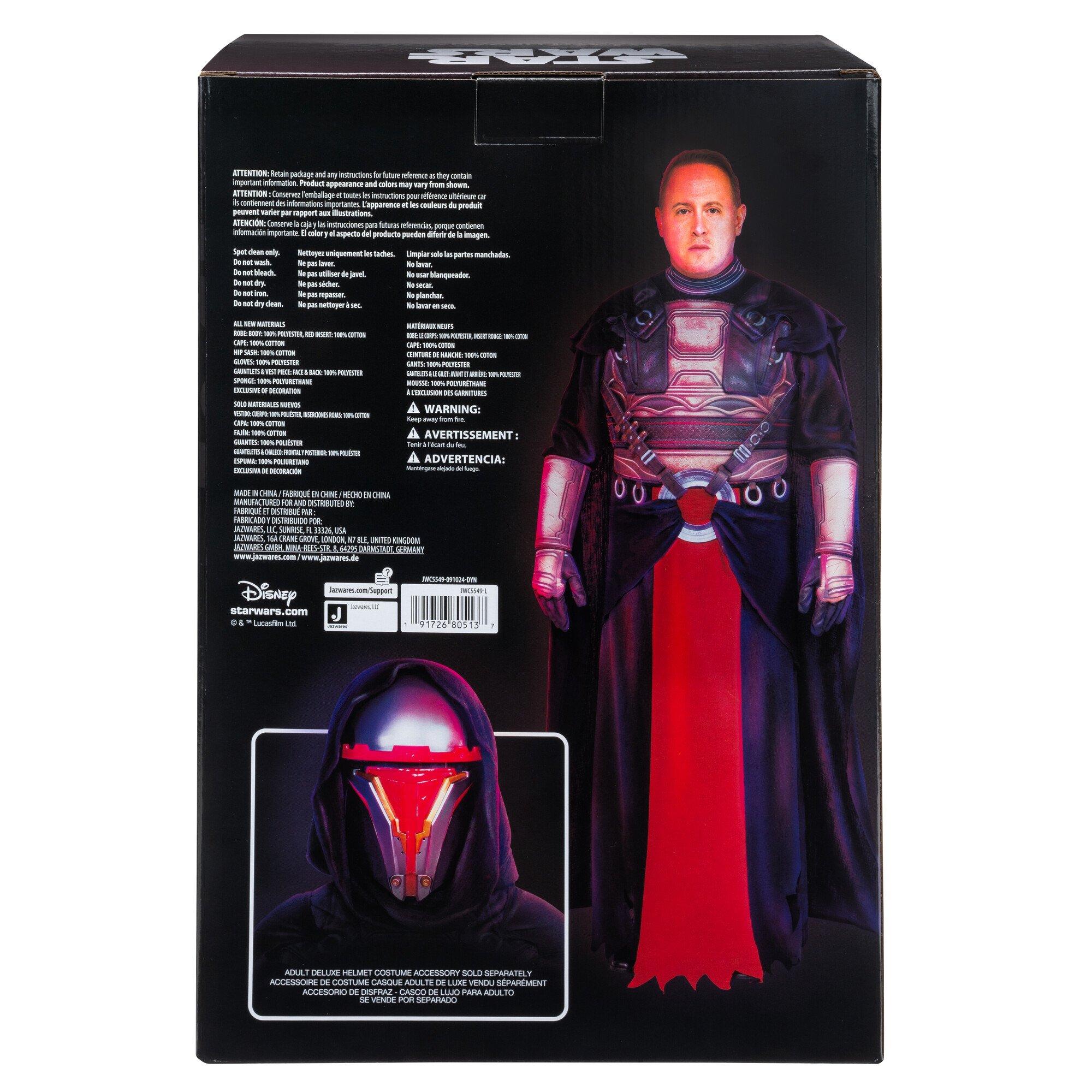 Jazwares Star Wars Darth Revan Adult Deluxe Costume (One Size)