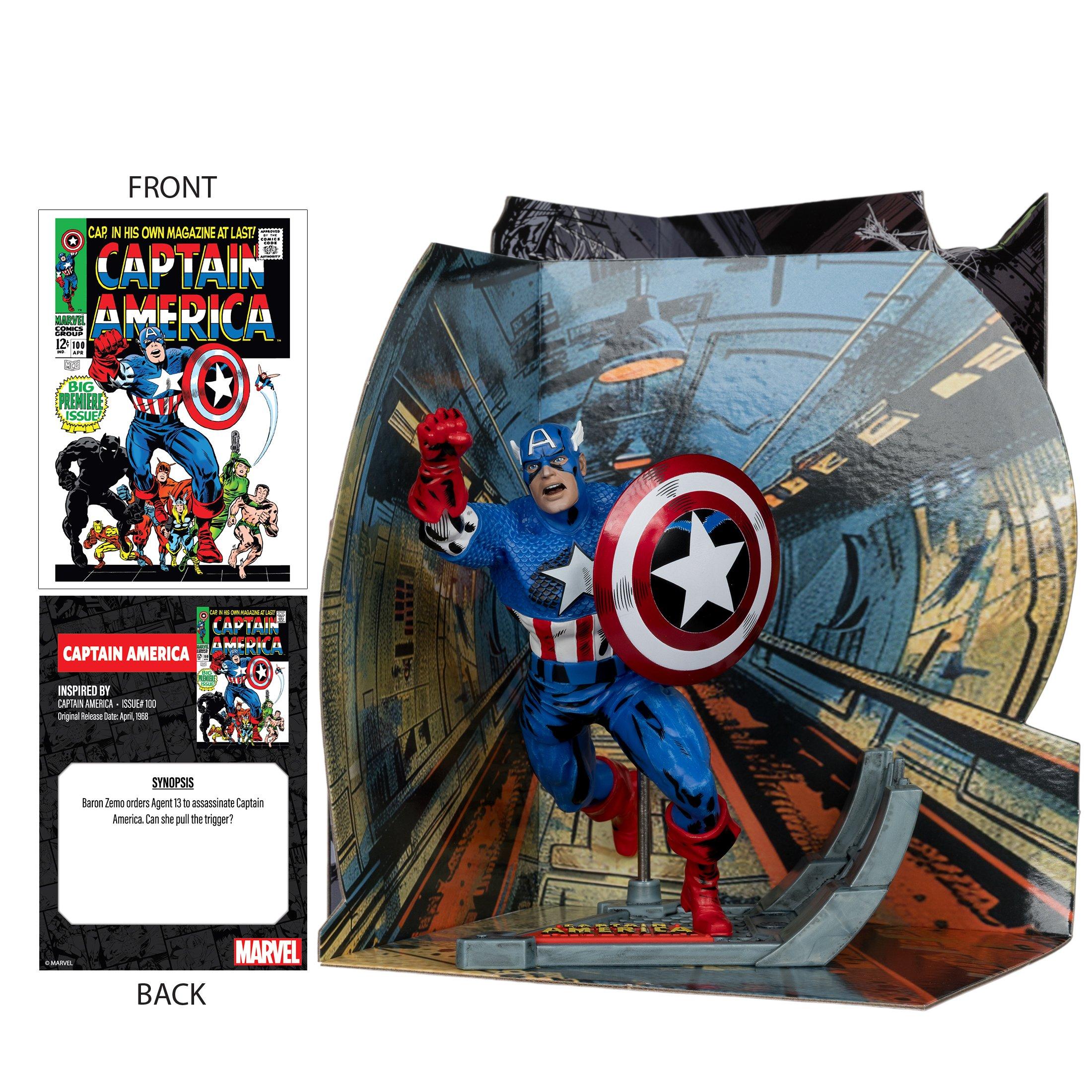 McFarlane Toys Marvel Collection Captain America - Captain America (Issue 100) 1:10th Scale Statue