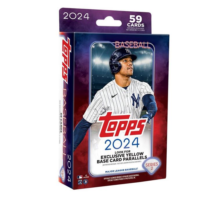 記念グッズ 2024 Topps Hanger Box Topps 2024 MLB Baseball Trading Cards Series 2 Hanger Pack