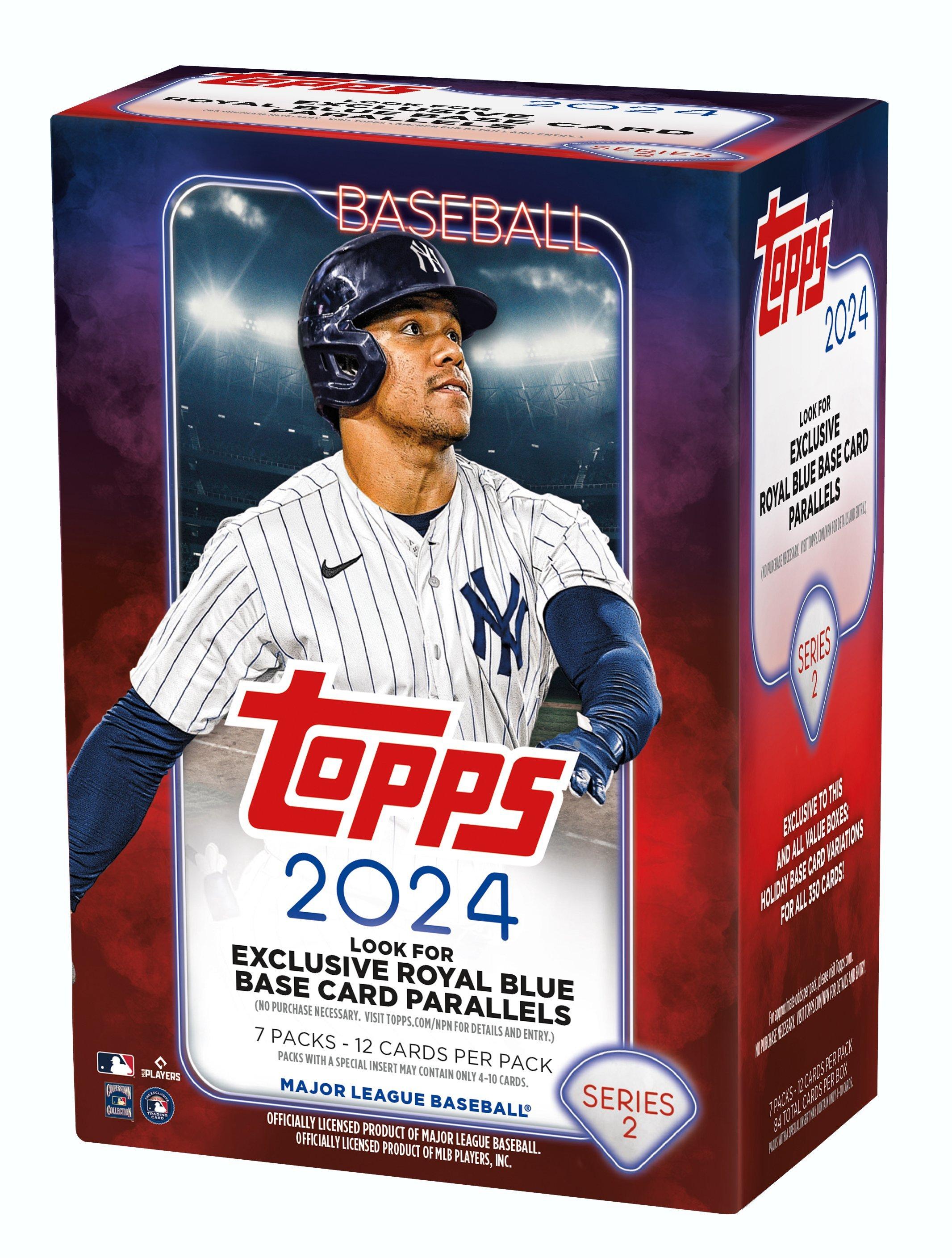 2024 Topps MLB Baseball Trading Cards Series 2 Value Box (7 Packs)