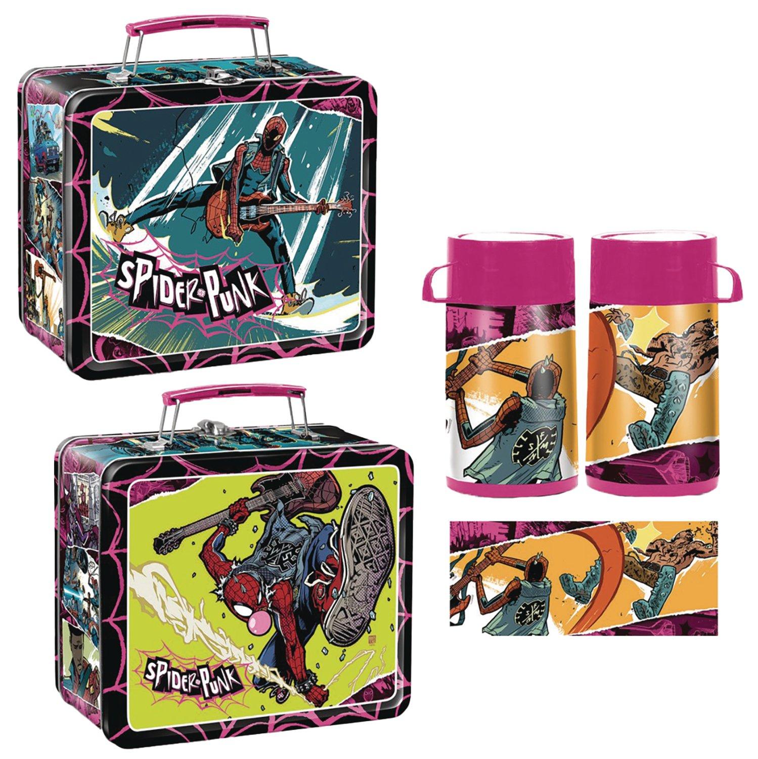 Tin Titans Marvel Spider Punk Lunch Box with Beverage