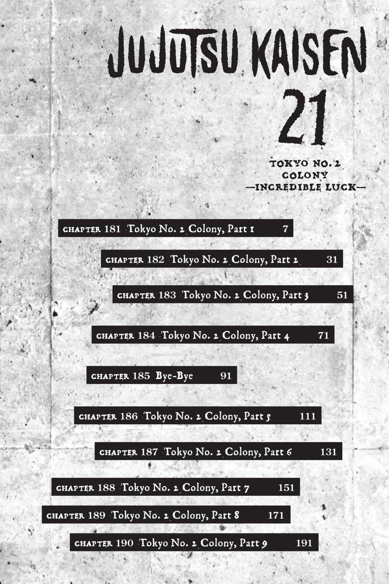 Jujutsu Kaisen Manga Volume 21