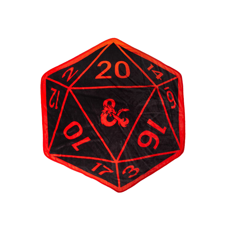 Dungeons and Dragons Die Shaped Polyester Blanket