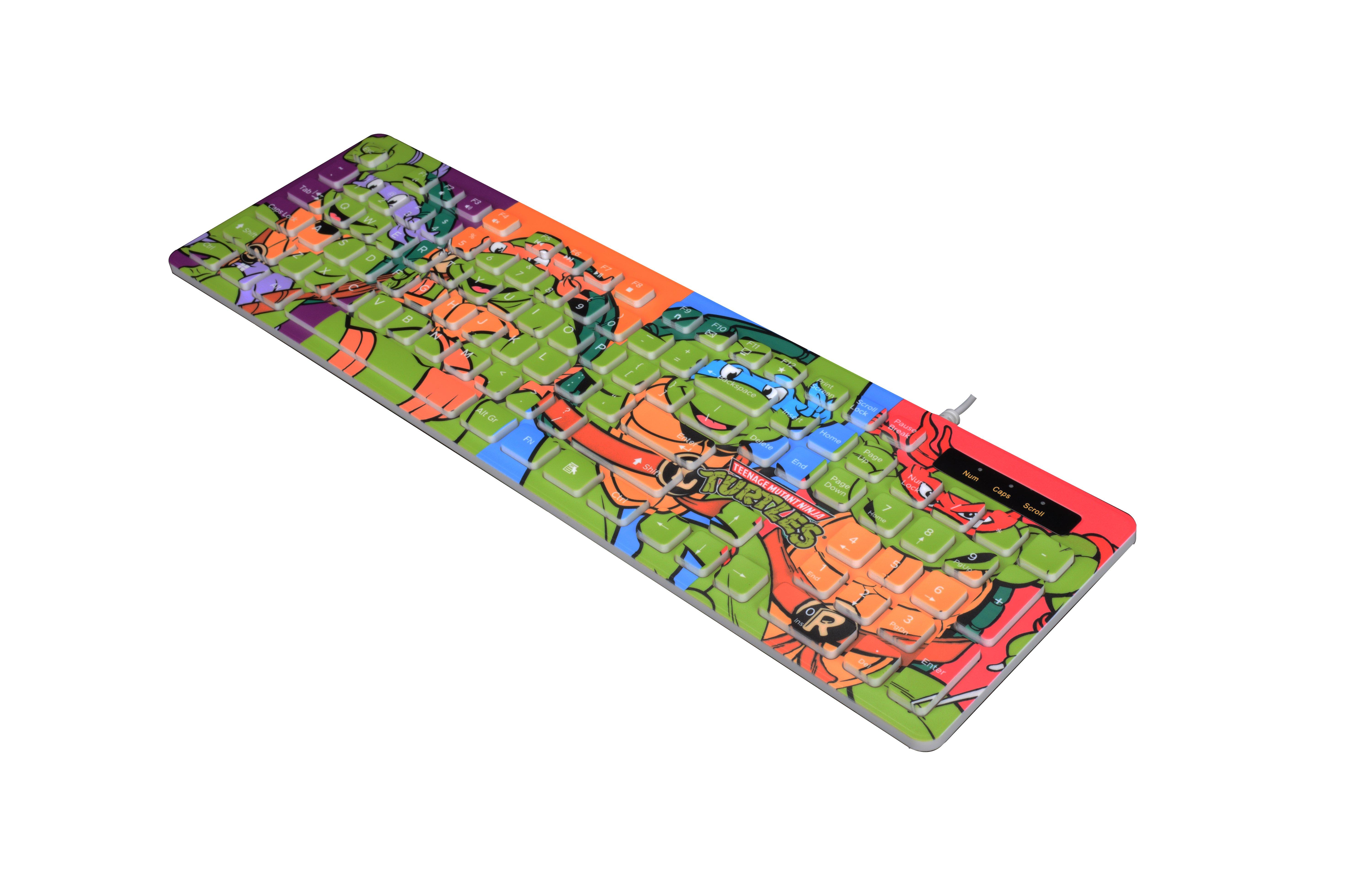 Teenage Mutant Ninja Turtles Wired Membrane Keyboard GameStop Exclusive