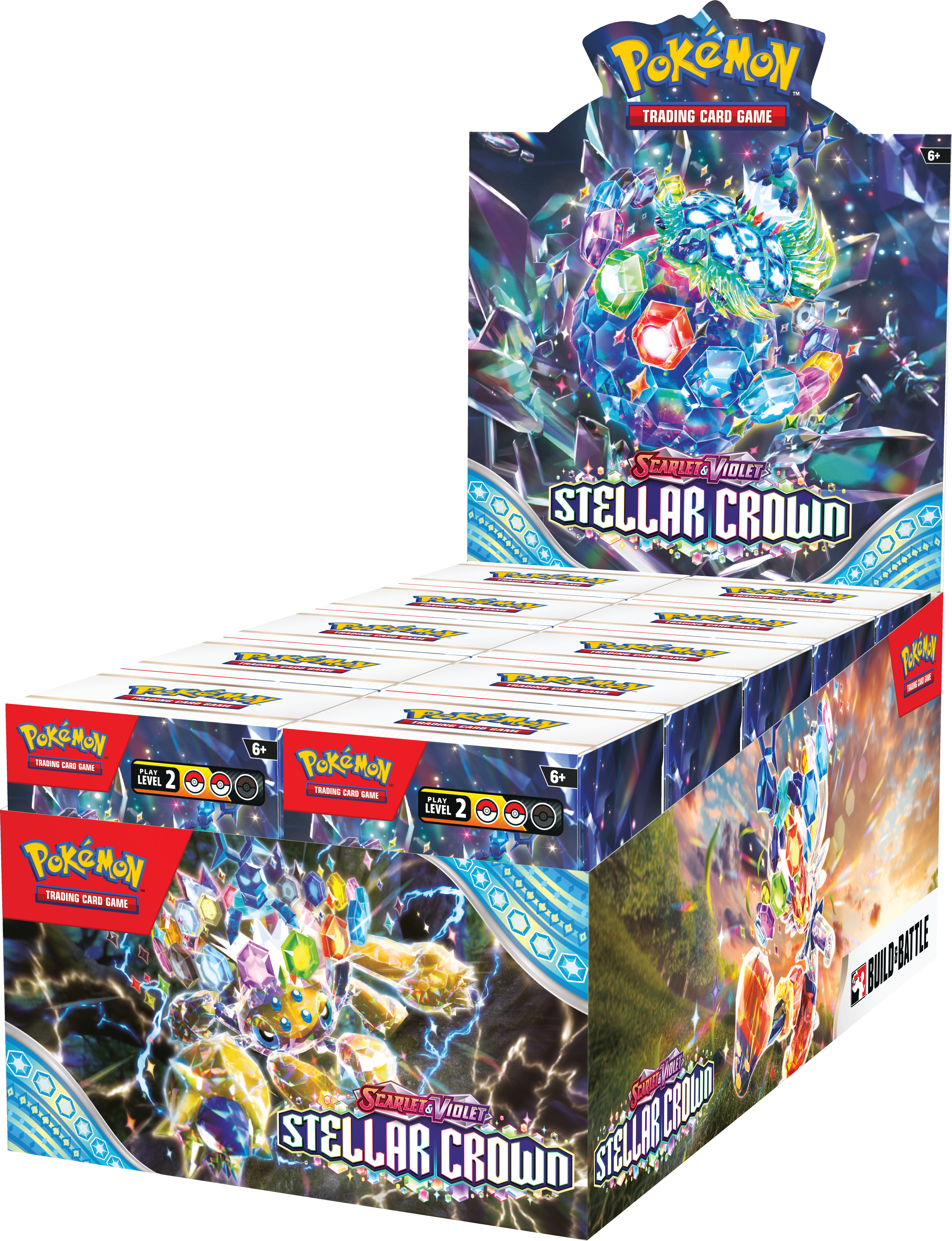 Pokemon Trading Card Game: Scarlet and Violet Stellar Crown Build And Battle Box