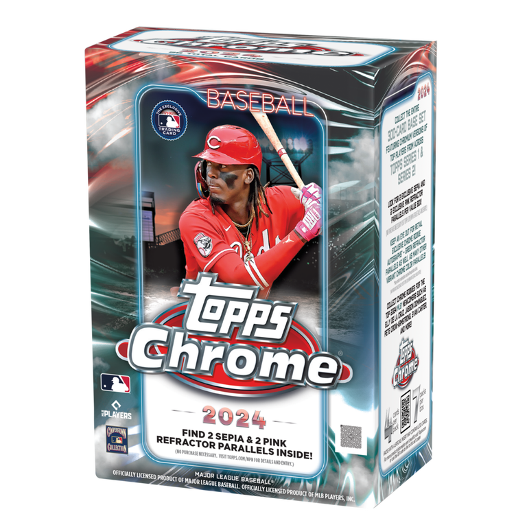 ゲームセンター・ゲームカード TOPPS CHROME Topps 2024 Chrome MLB Baseball Trading Cards Value Box (7 Packs