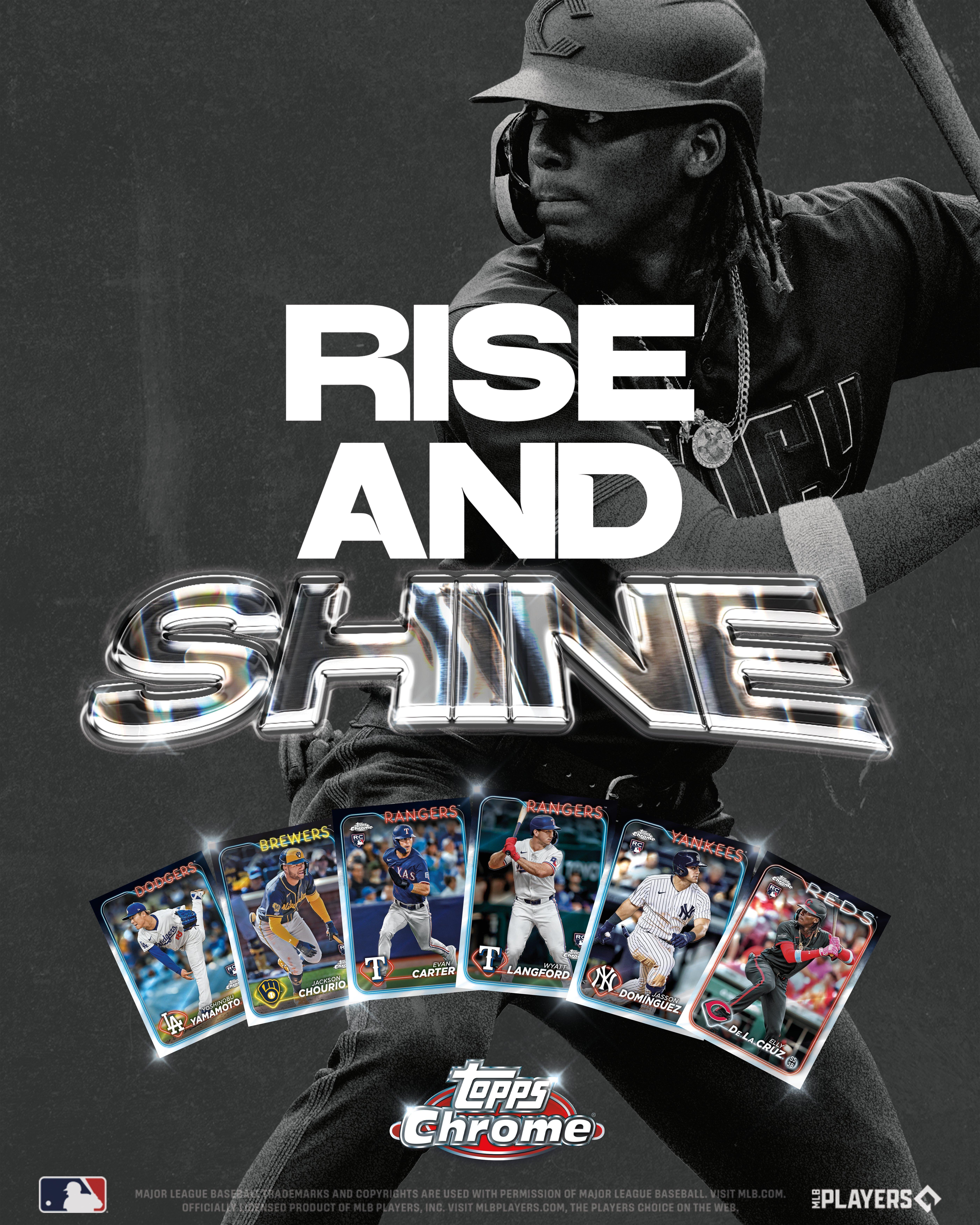 Topps 2024 Chrome MLB Baseball Trading Cards Value Box (7 Packs)
