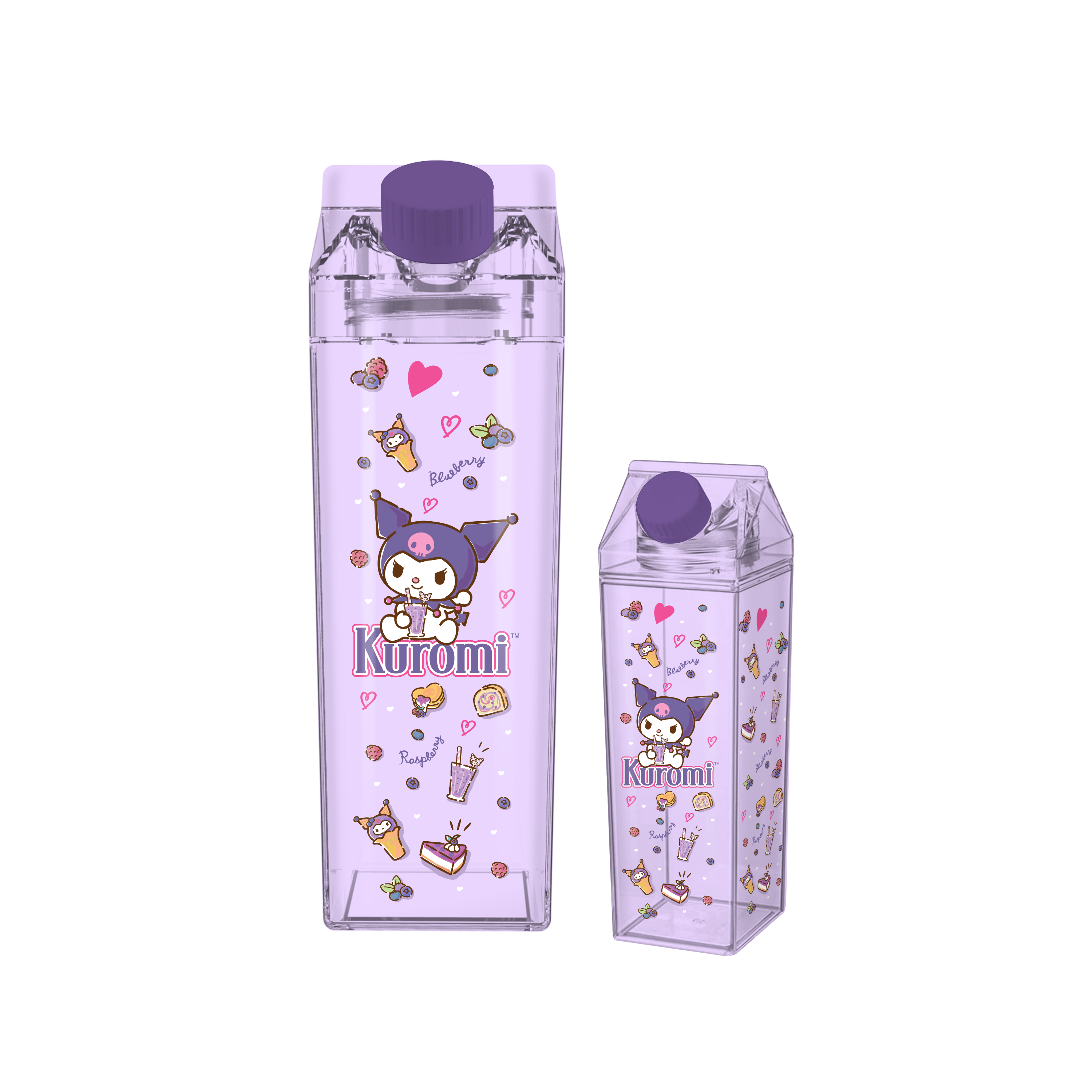 乳液・ミルク kuromichan Sanrio Kuromi Drinks 16.2oz Plastic Milk Carton Bottle | GameStop
