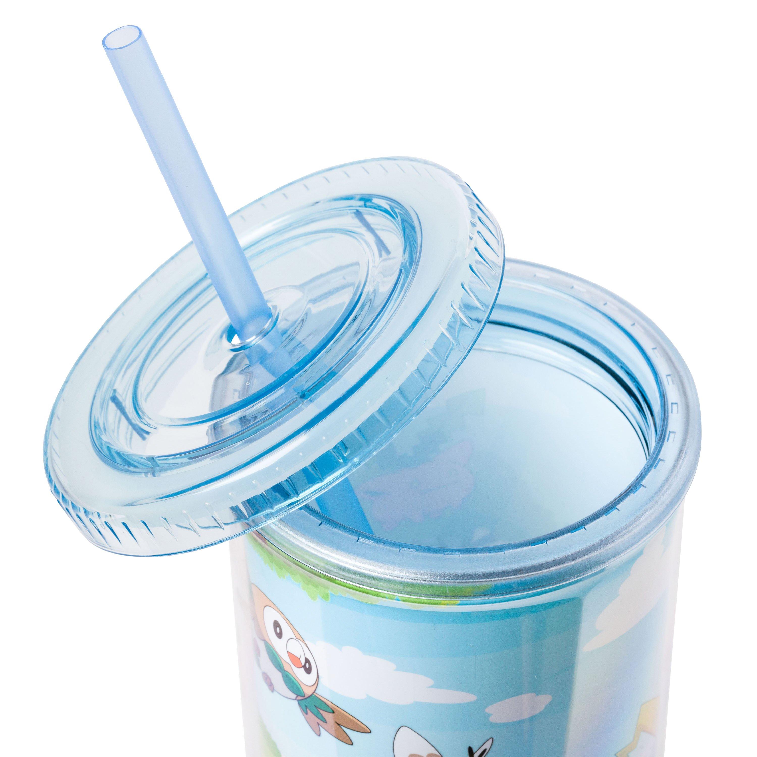 Pokemon Blossom Picnic 20oz Plastic Tall Cold Cup with Lid and Straw