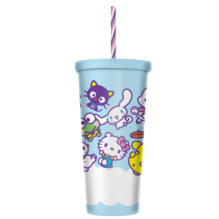 Silver Buffalo Sanrio Hello Kitty and Friends Matte Plastic 20oz