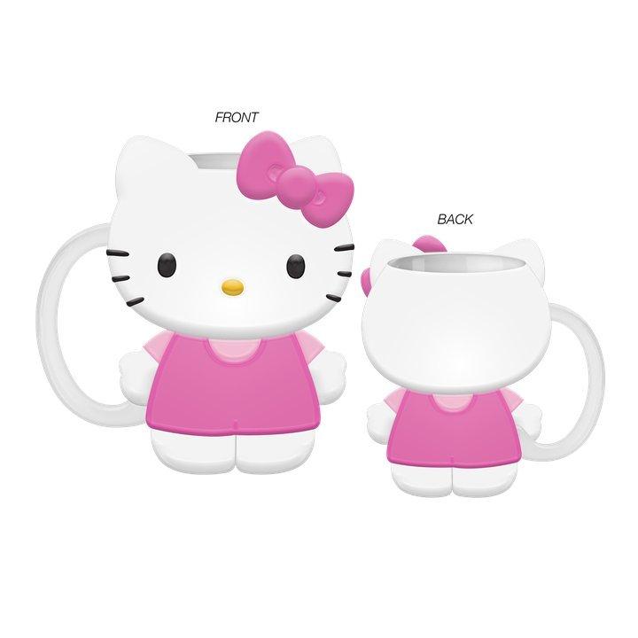 Hello Kitty Pink Outfit  Ceramic 3D Sculpted Mug