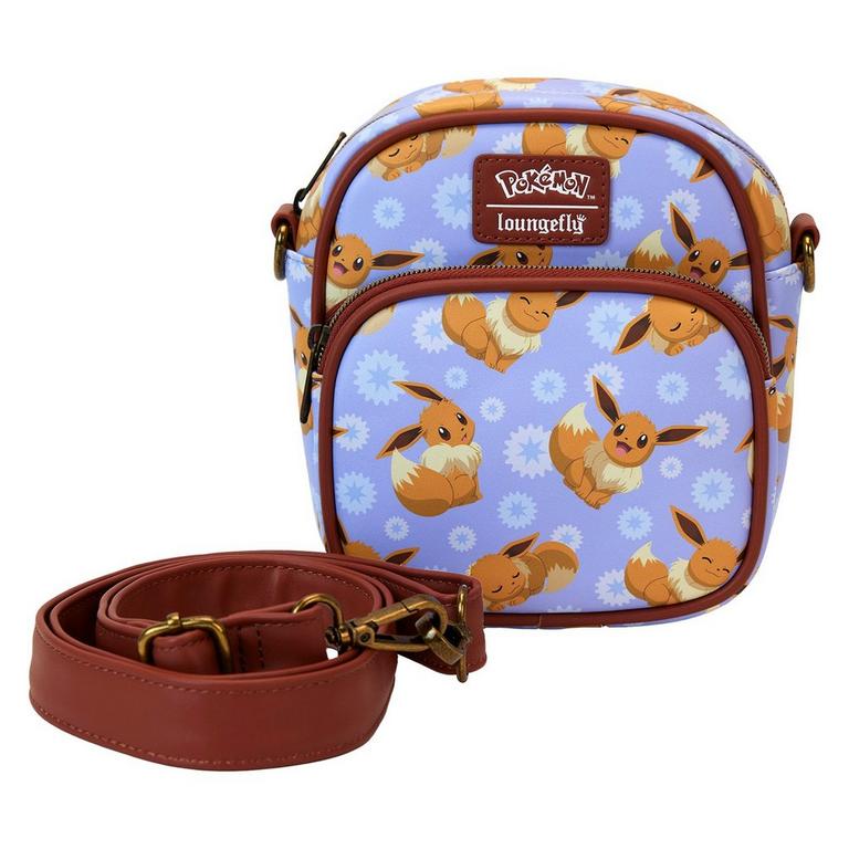 Loungefly Pokemon Eevee Floral Passport Crossbody Bag