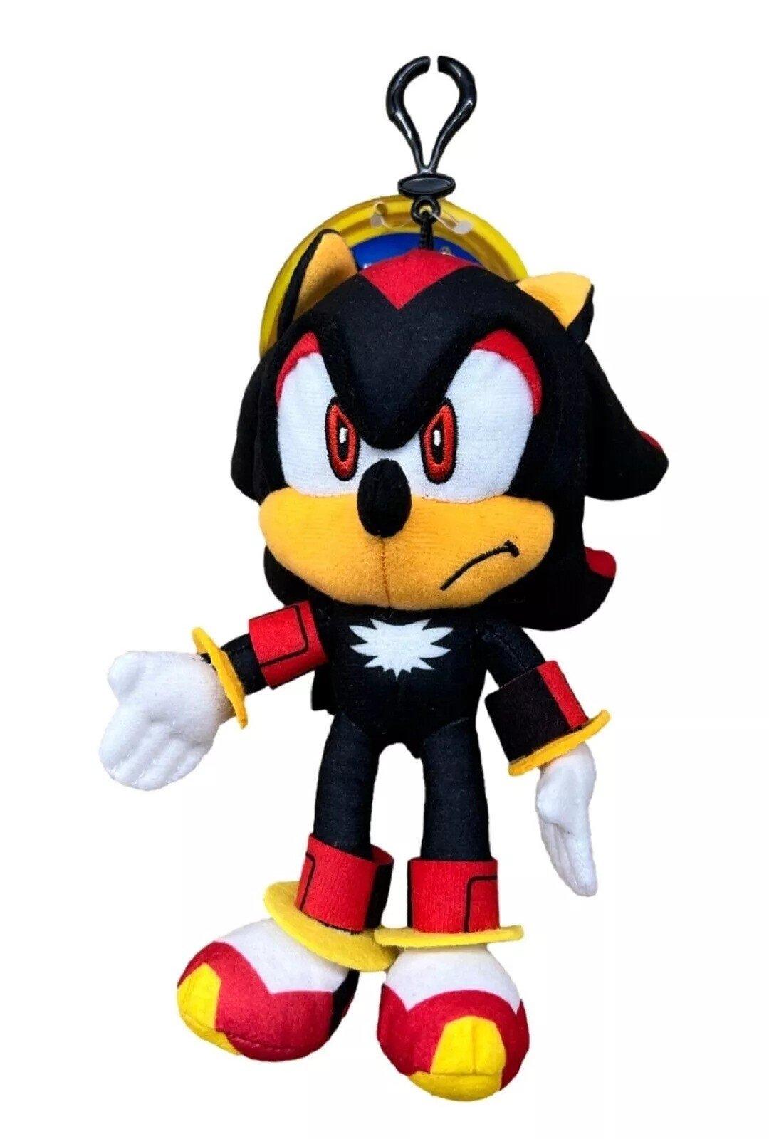 Sonic Shadow the Hedgehog Plush Bag Clip with Zippered Pouch