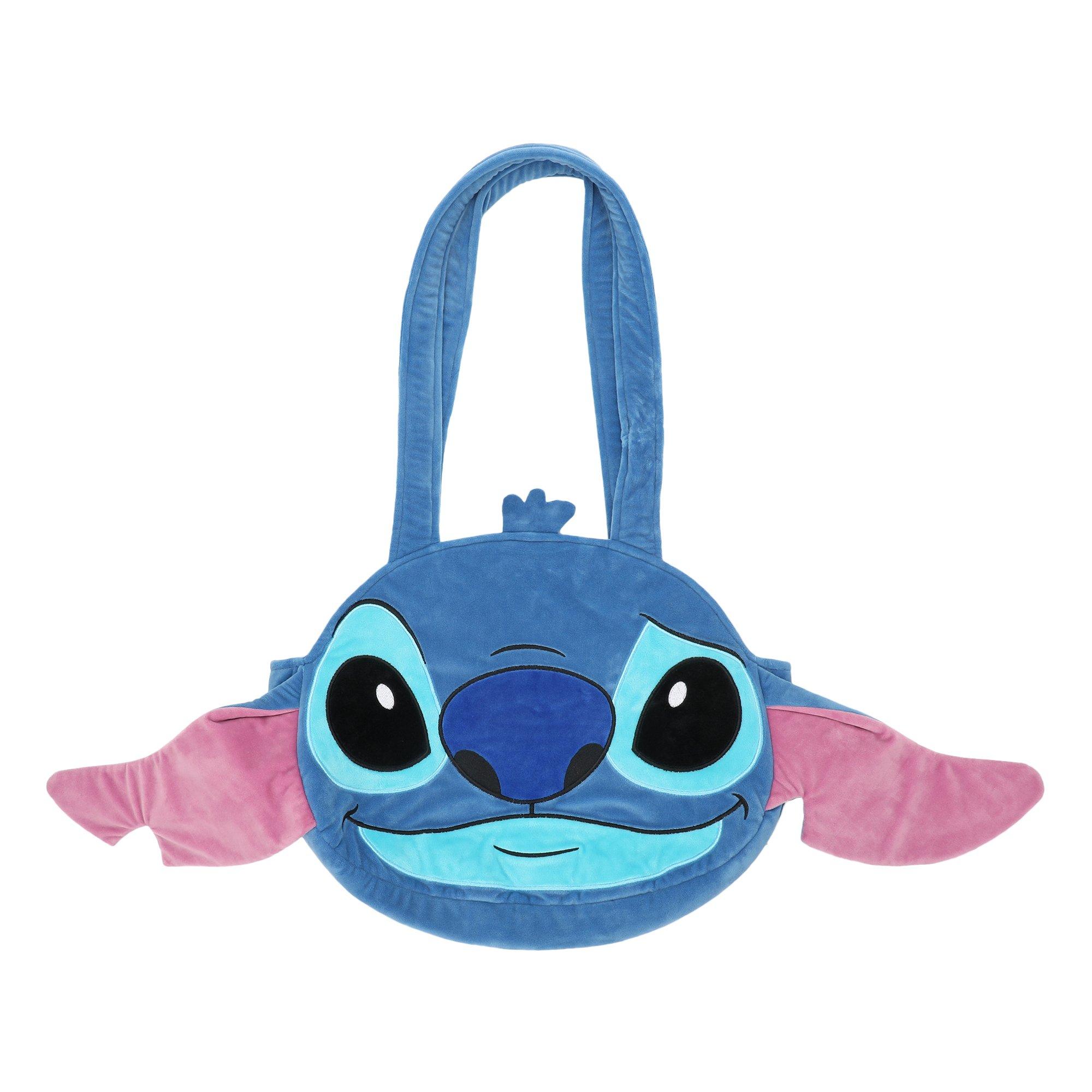Disney Lilo and Stitch - Stitch 3D Face Plush Tote Bag, Bioworld Merchandising