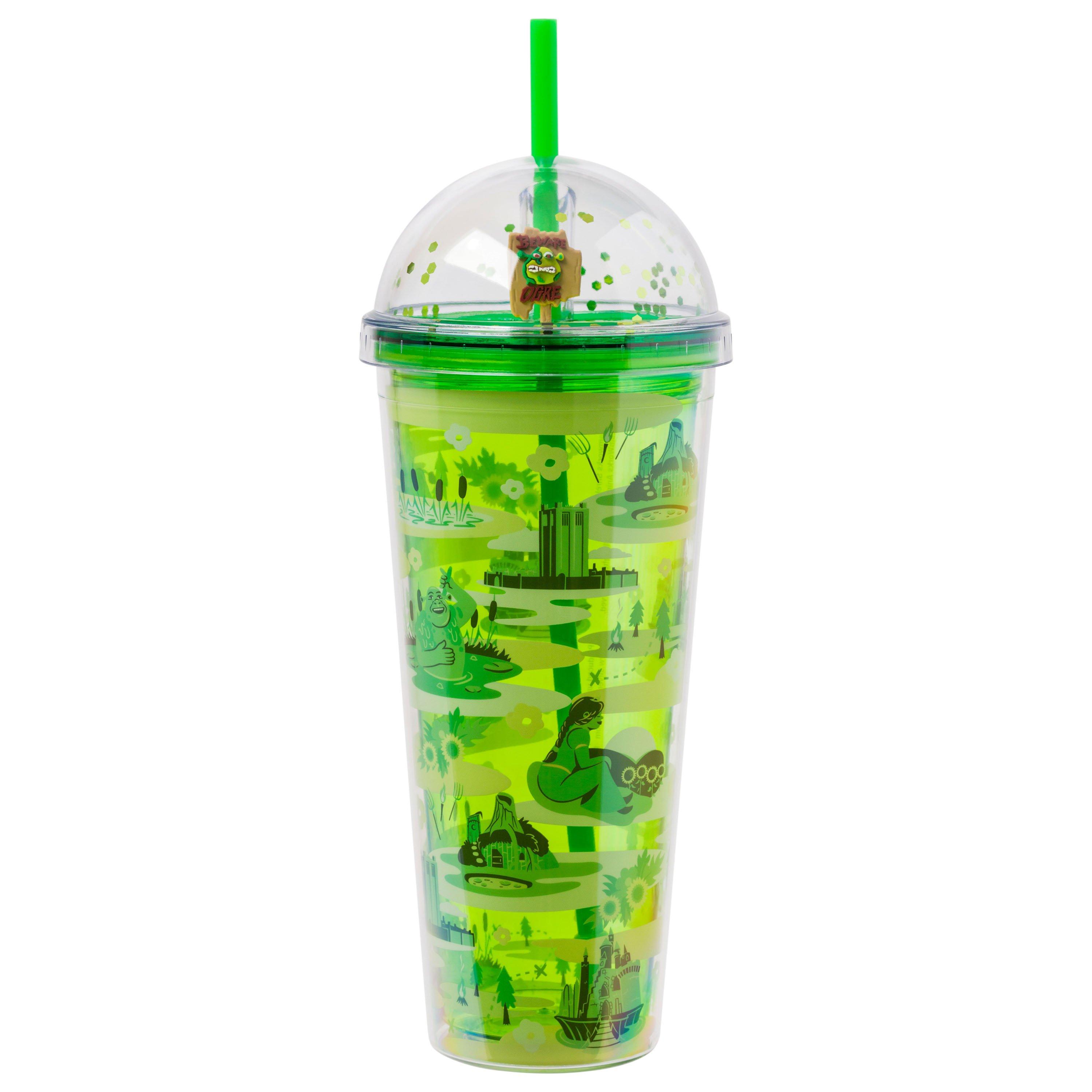 Shrek Swamp Landmark Characters Pattern 24oz Dome Top Travel Tumbler