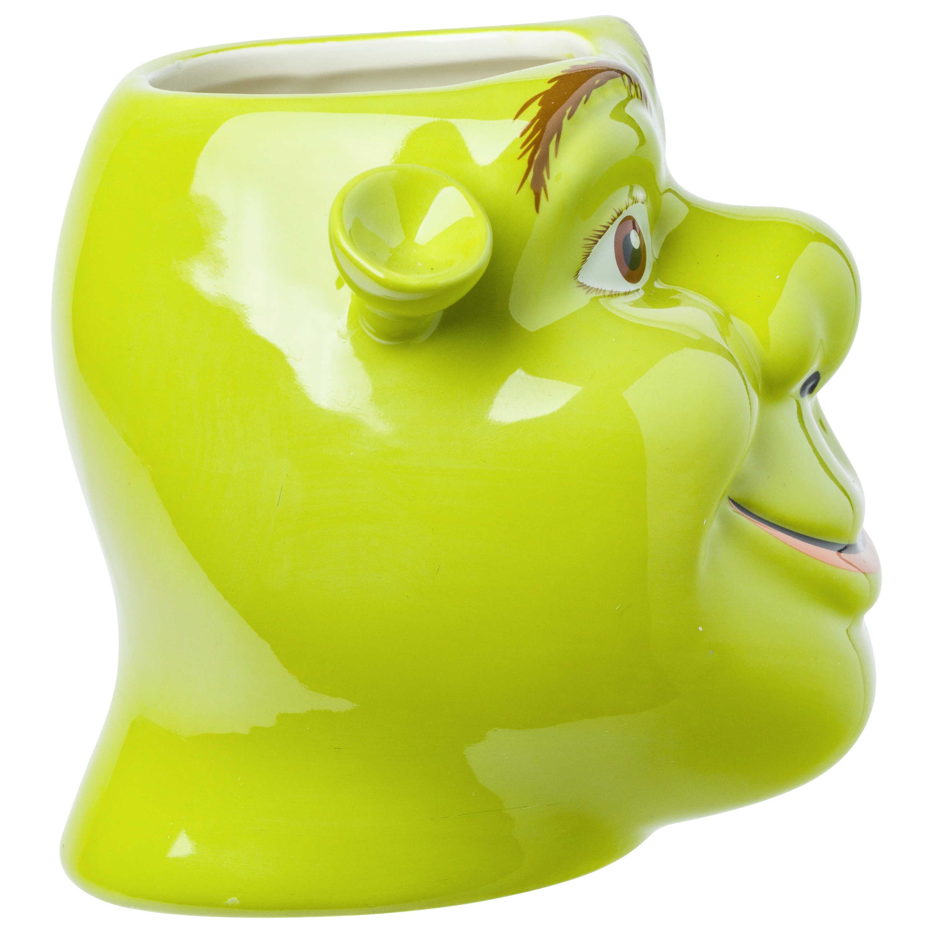 Shrek Face Grin Ogre Ceramic 3D Sculpted Mug