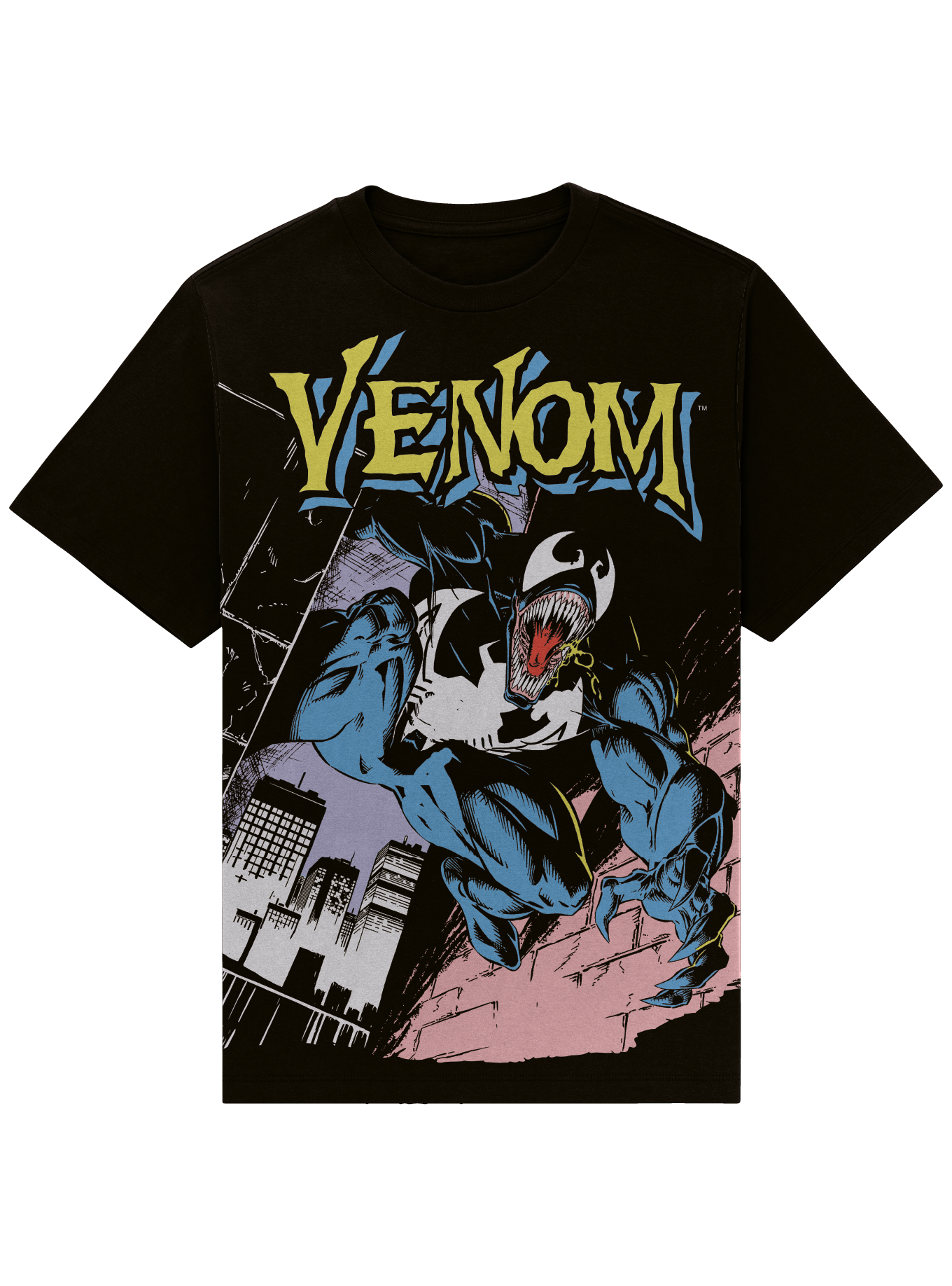 Marvel Venom Lethal Protector Comic Cover Unisex Short Sleeve Graphic T-Shirt GameStop Exclusive, Size: Medium, Isaac Morris