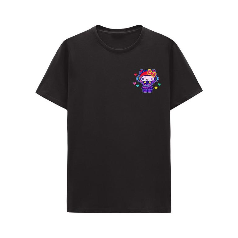ボール a-kity Hello Kitty Arcade 8-Bit Unisex Short Sleeve Graphic T-Shirt