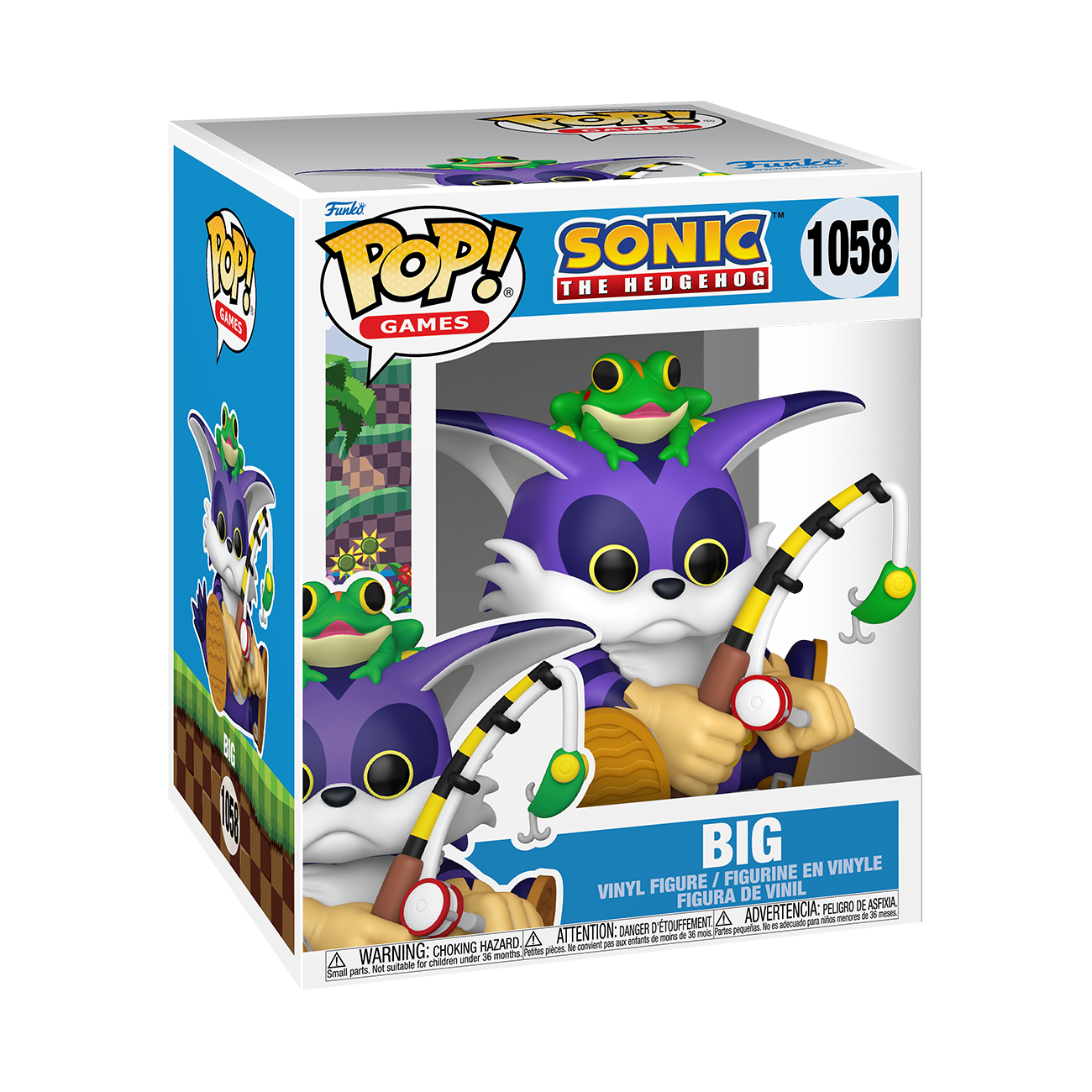 Funko POP! Super: Sonic the Hedgehog Big the Cat 5.6-in Vinyl Figure
