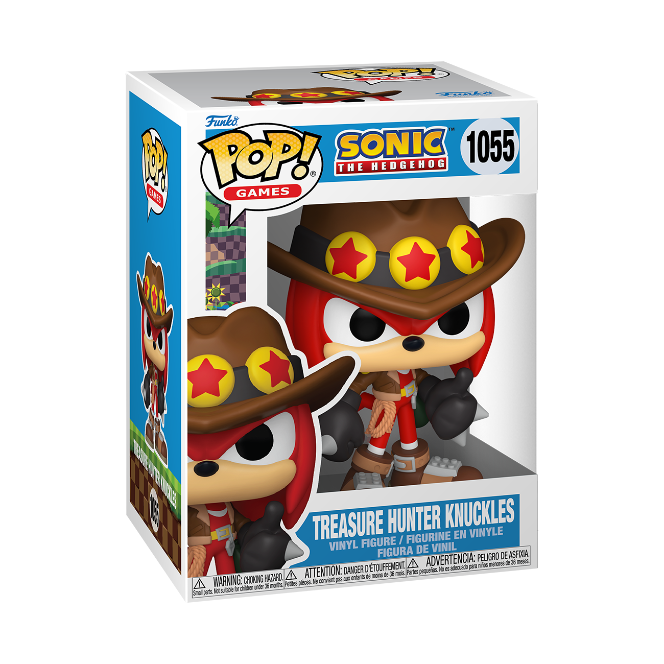 Funko POP Games: Sonic the Hedgehog Treasure Hunter Knuckles 4.35-in Vinyl Figure
