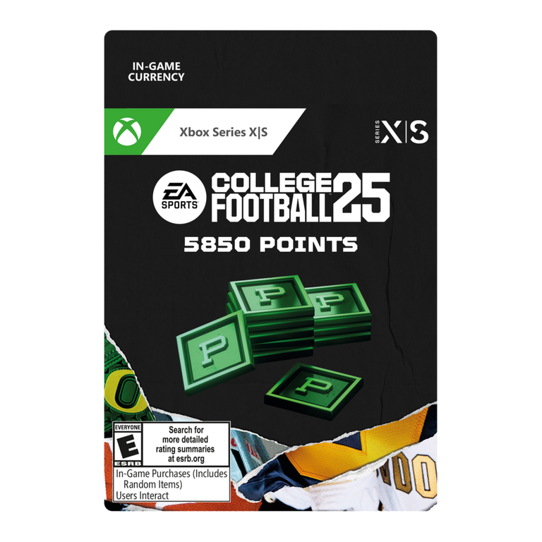 College Football 25: 5850 Points Currency - Xbox Series X/S