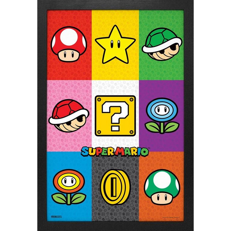 Super Mario Pop Art Items 11x17 Wall Art | GameStop