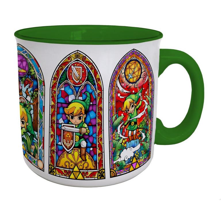The Legend of Zelda- Stained Glass 20oz Mug | GameStop