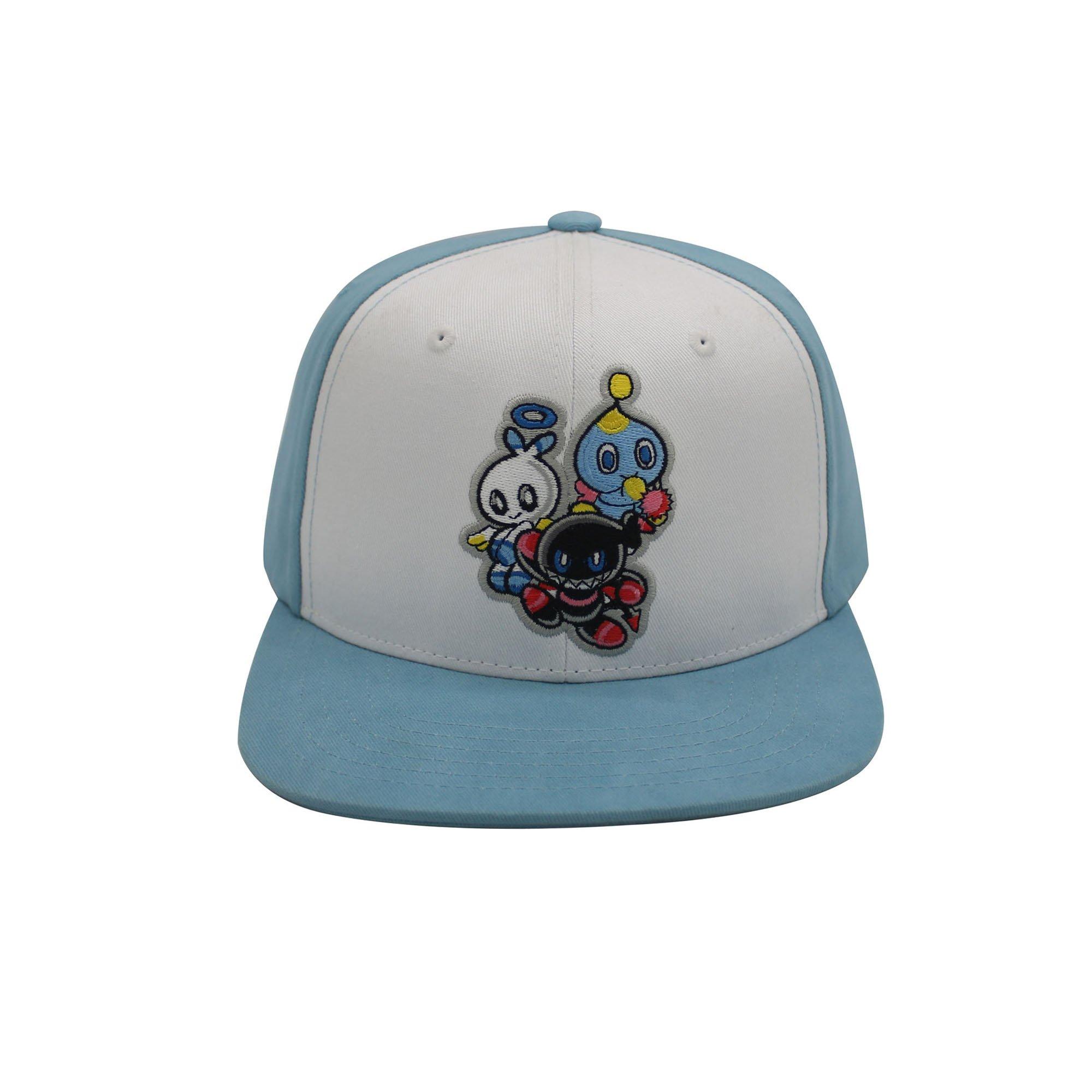 Sonic the Hedgehog Blue and White Chaos Snapback Hat | GameStop