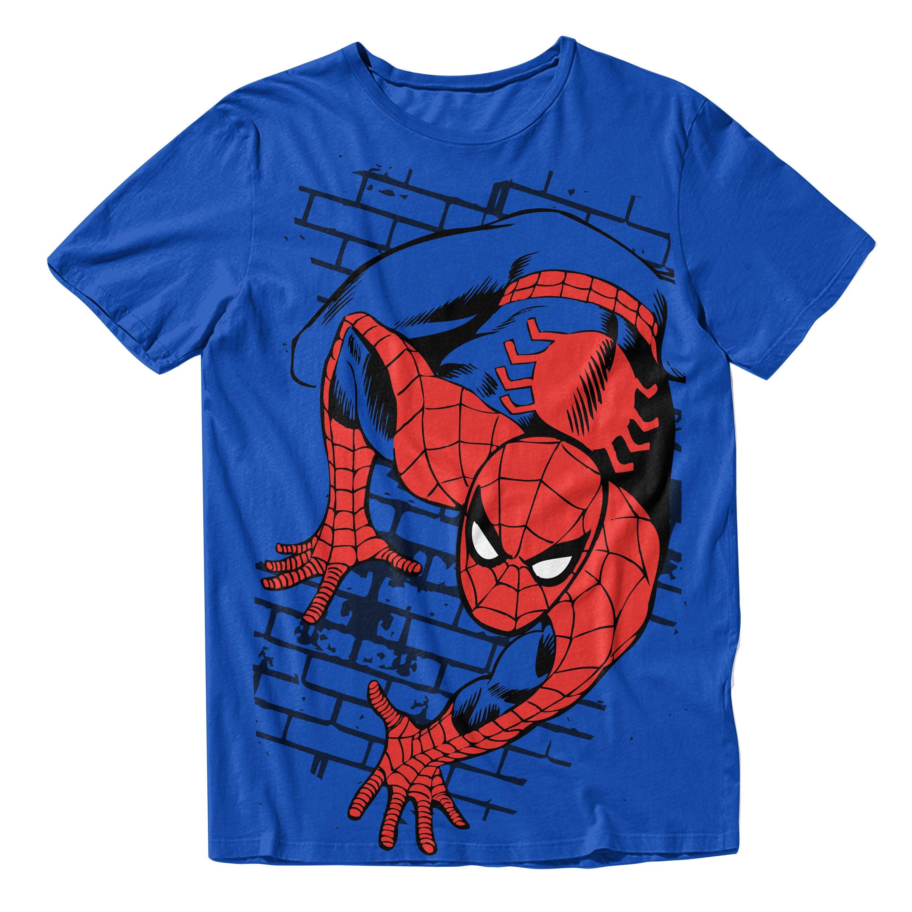 Marvel Spider-Man Crawling Unisex Graphic T-Shirt GameStop Exclusive, Size: Medium